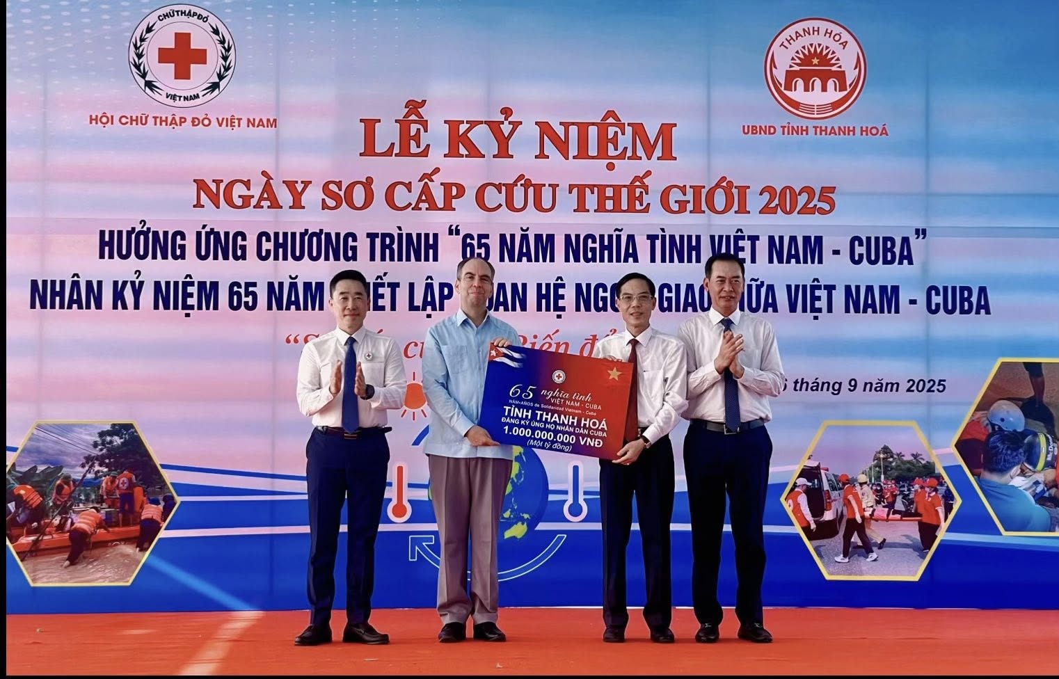 Kỷ niệm ngày Sơ cấp cứu thế giới năm 2025 và hưởng ứng Chương trình “65 năm Nghĩa tình Việt Nam - Cuba”