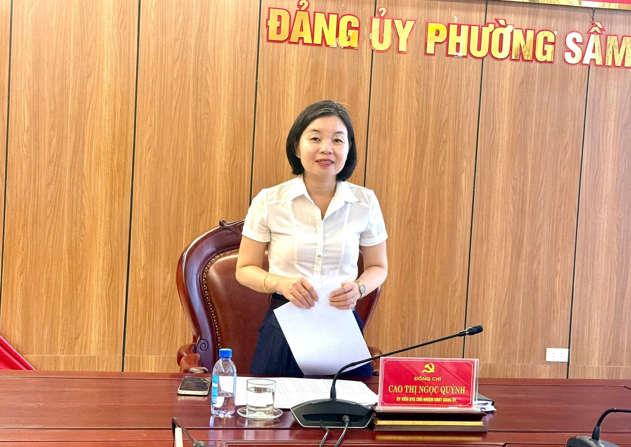 Thẩm tra các báo cáo, tờ trình, dự thảo Nghị quyết lĩnh vực Văn hoá- Xã hội trình Kỳ họp thứ Hai, HĐND phường Sầm Sơn khóa II.