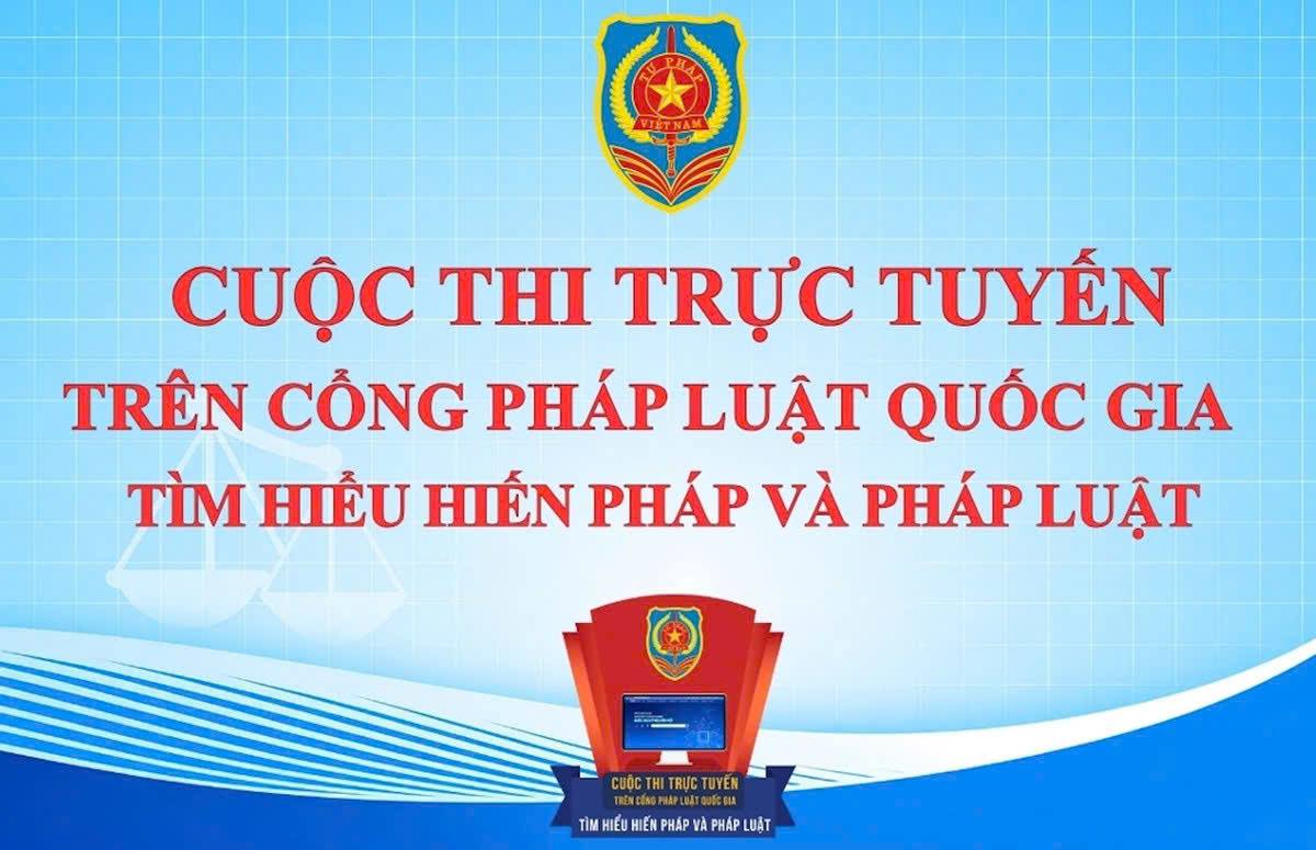 Tuyên truyền, vận động cán bộ, công chức, viên chức, người lao động và Nhân dân tham gia cuộc thi trực tuyến “Tìm hiểu về Hiến pháp và pháp luật trong kỷ nguyên số”