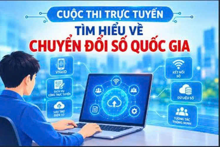 Hưởng ứng tham gia Cuộc thi trực tuyến tìm hiểu về chuyển đổi số quốc gia