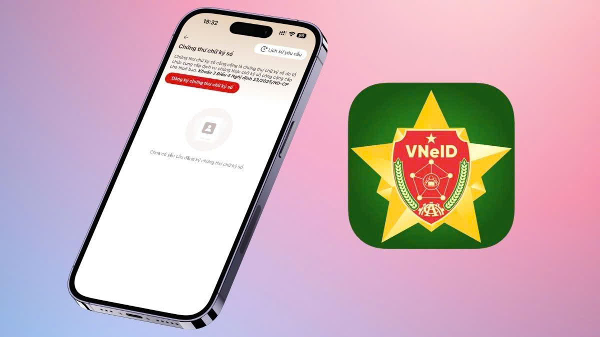 Cài đặt chữ ký số cá nhân trên ứng dụng VNeID. 