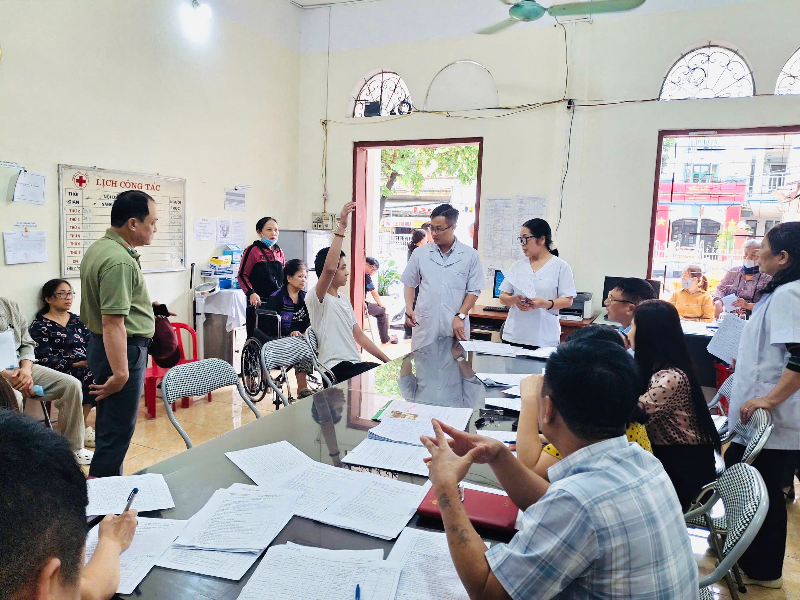 Hội đồng xác định mức độ khuyết tật phường Hạc Thành tổ chức xác định, xác định lại mức độ khuyết tật cho các trường hợp đề nghị trên địa bàn phường (đợt 1 năm 2026)