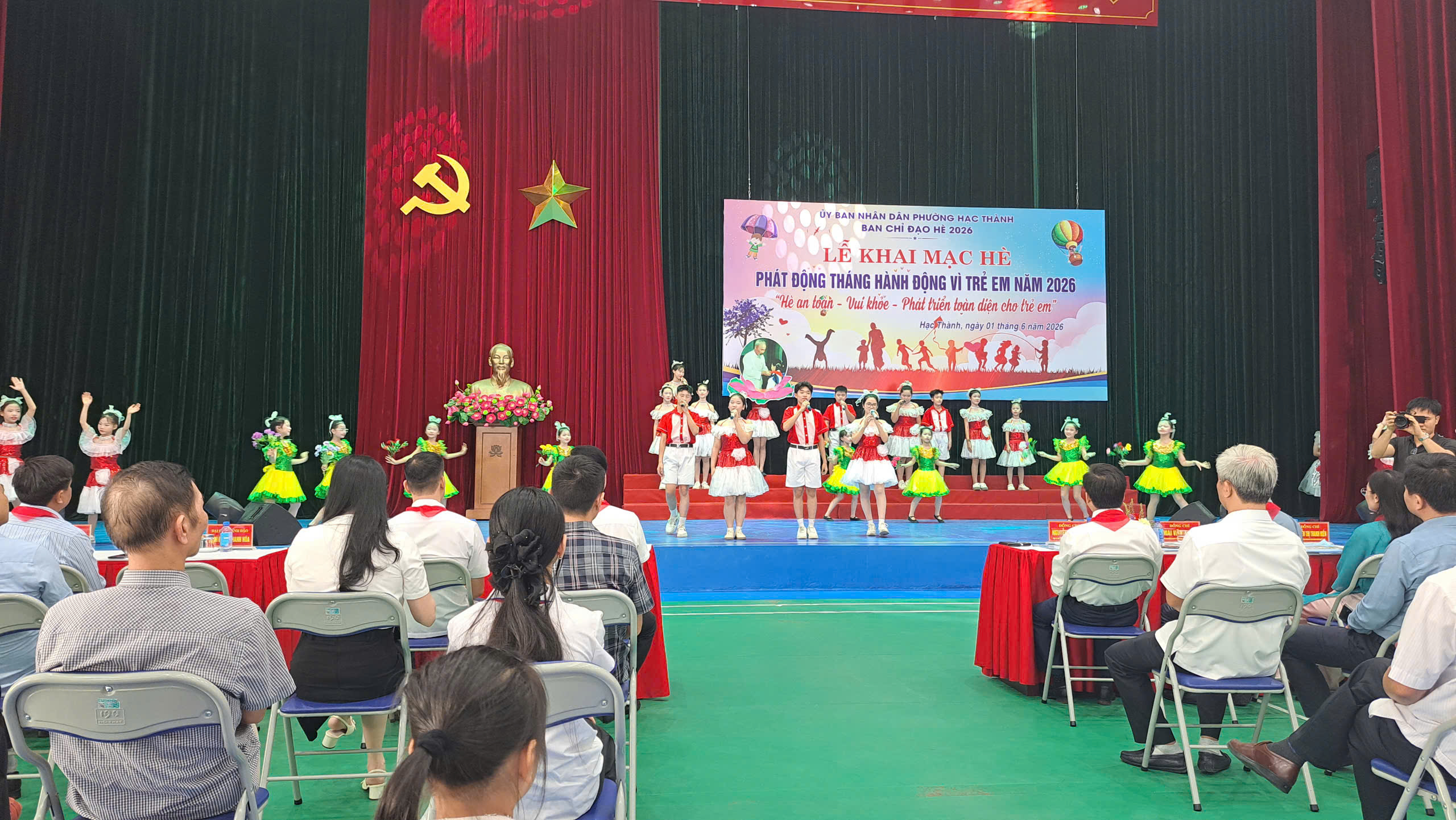 Phường Hạc Thành: khai mạc hè và phát động Tháng hành động vì trẻ em năm 2026