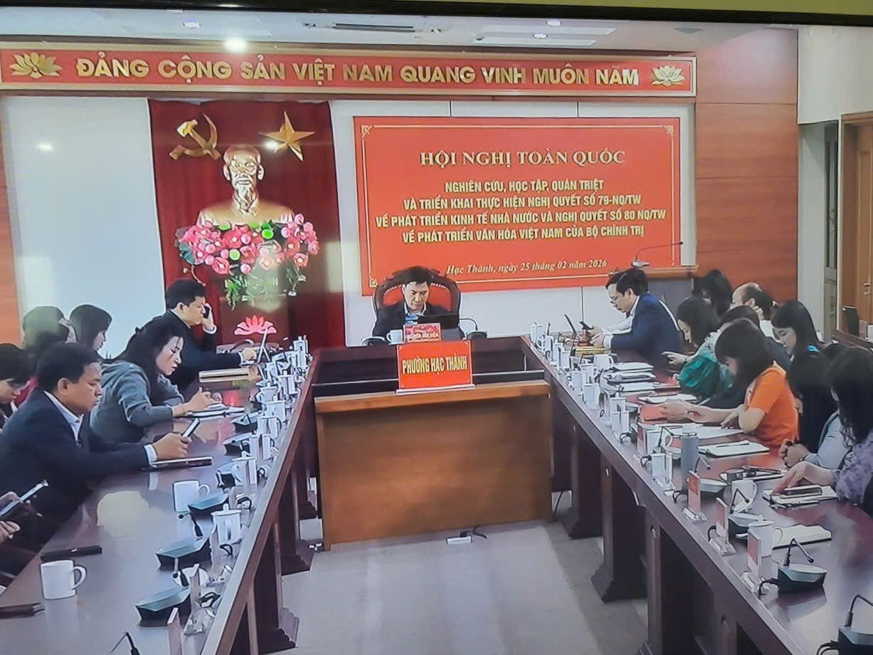 Hội nghị toàn quốc nghiên cứu, học tập, quán triệt và triển khai thực hiện Nghị quyết số 79-NQ/TW và Nghị quyết số 80-NQ/TW của Bộ Chính trị 