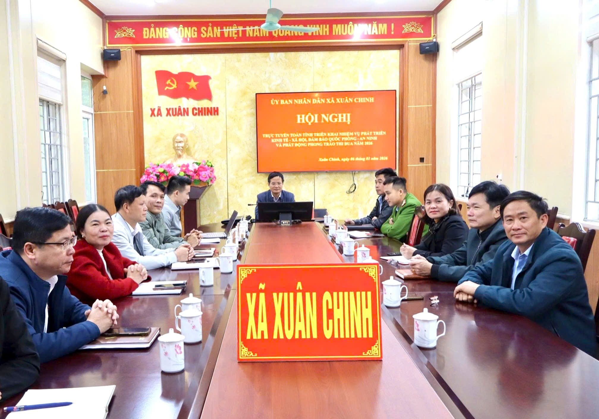 HỘI NGHỊ TRỰC TUYẾN TOÀN TỈNH TRIỂN KHAI NHIỆM VỤ PHÁT TRIỂN KINH TẾ - XÃ HÔỊ