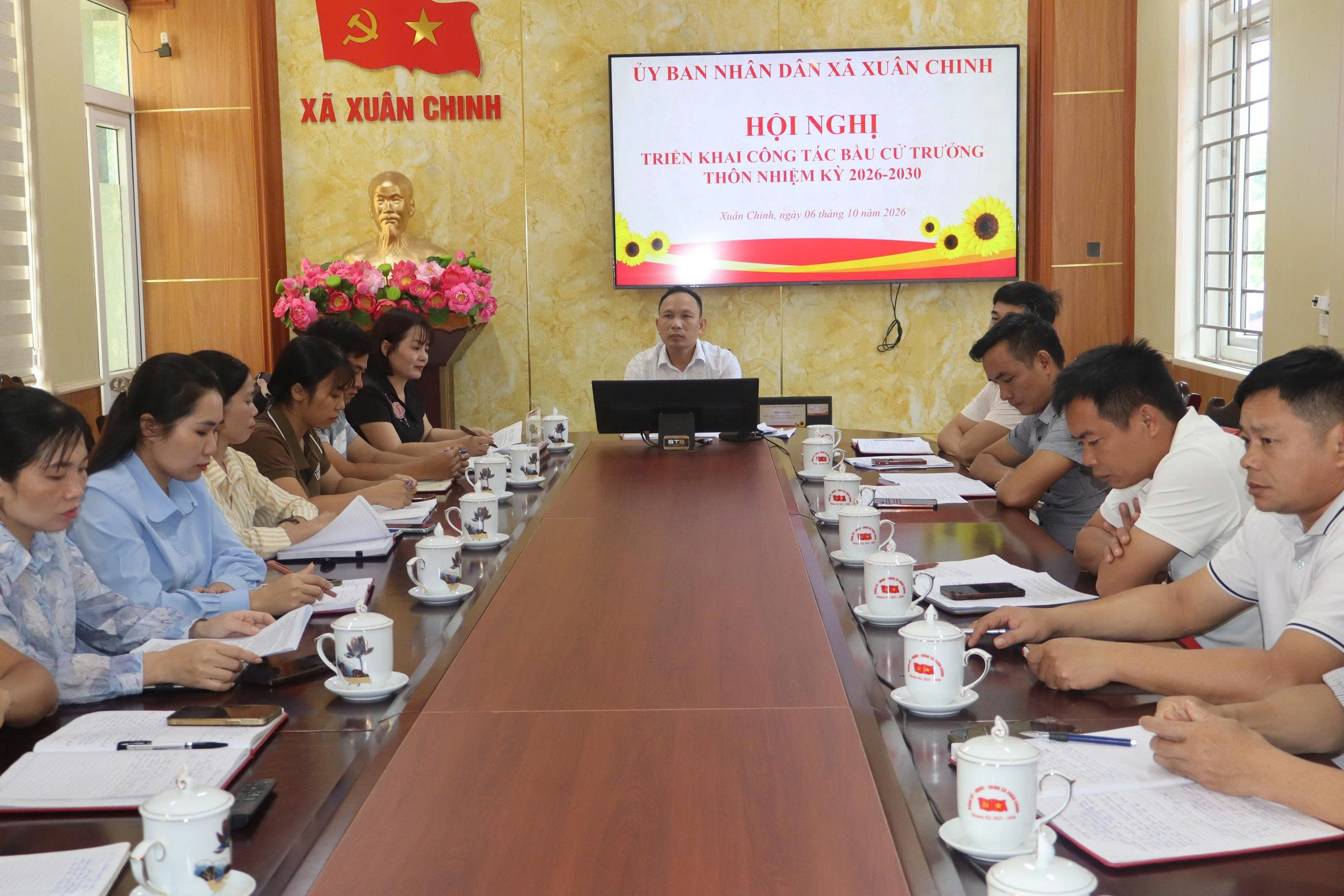 XÃ XUÂN CHINH TRIỂN KHAI CÔNG TÁC BẦU CỬ TRƯỞNG THÔN ‎ NHIỆM KỲ 2026 – 2030