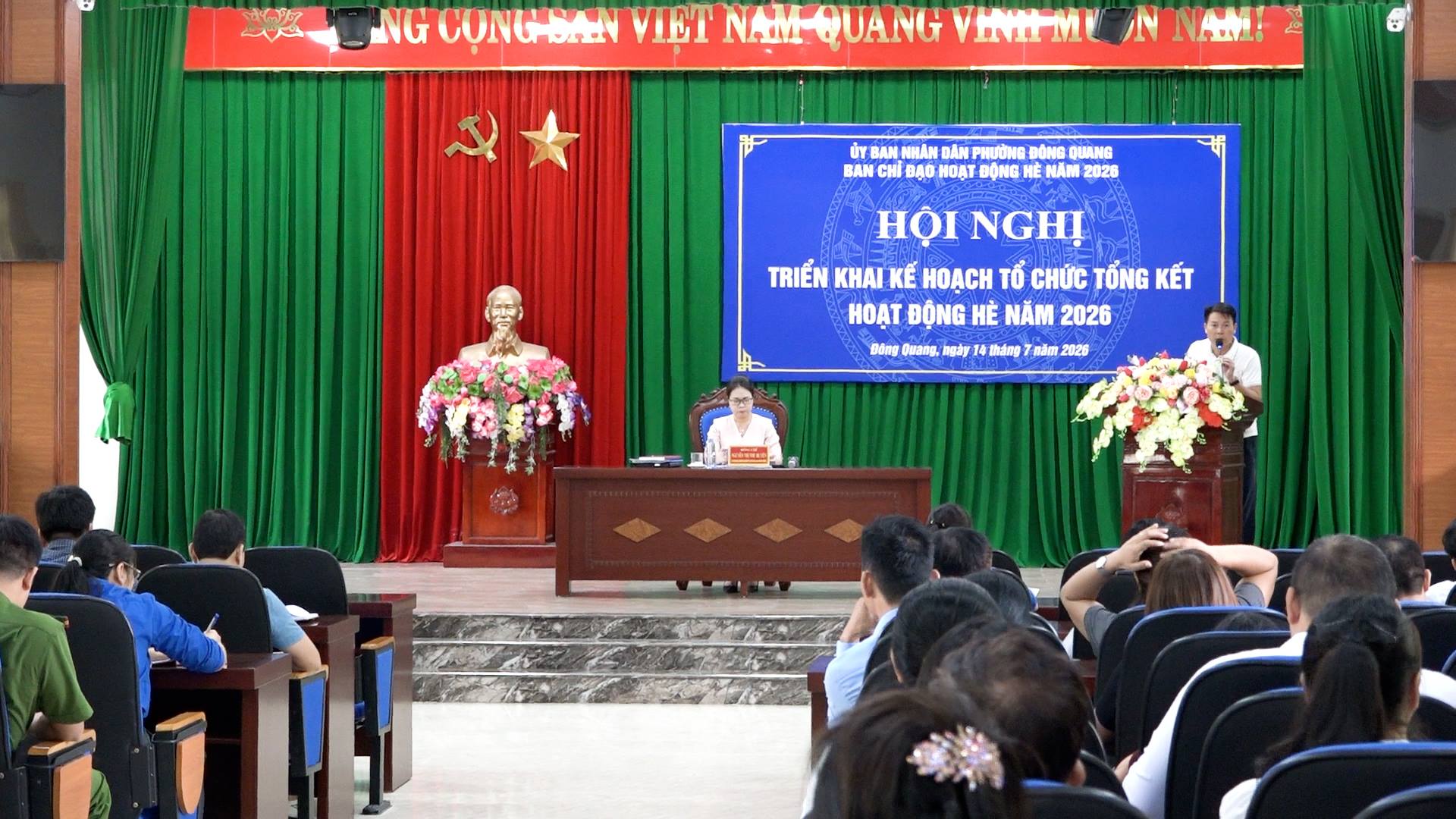 UBND phường Đông Quang triển khai kế hoạch tổ chức tổng kết hoạt động hè năm 2026