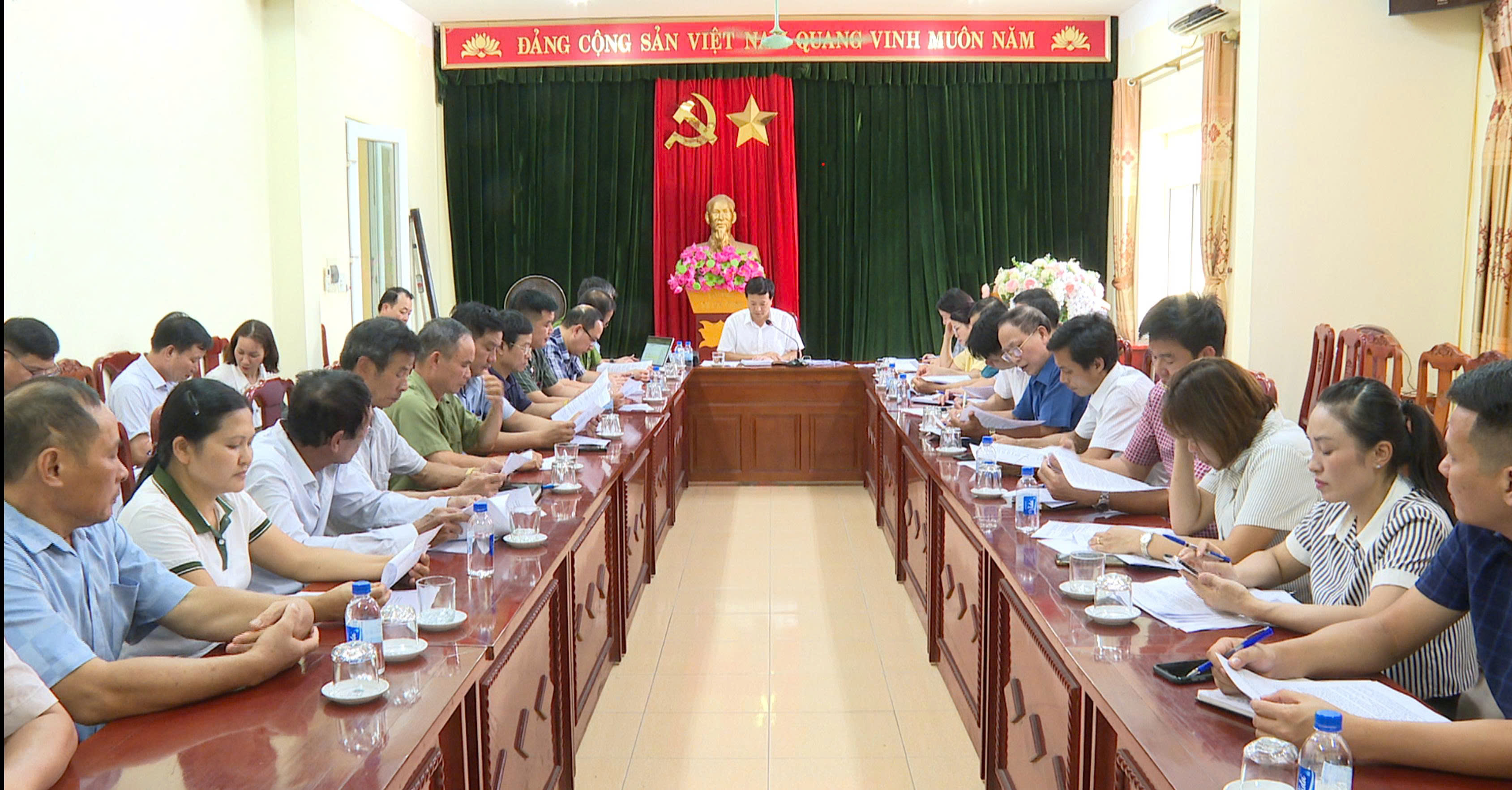 UBND phường Đông Tiến tổ chức hội nghị giao ban triển khai công tác giải phóng mặt bằng Dự án đường sắt tốc độ cao Bắc – Nam