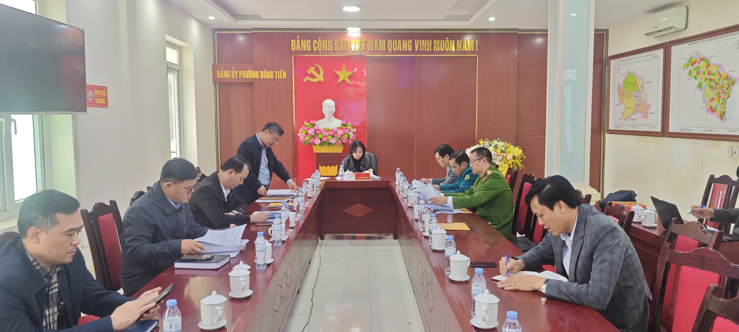 Phường Đông Tiến: Giao ban tiến độ giải phóng mặt bằng dự án Đường sắt tốc độ cao Bắc – Nam