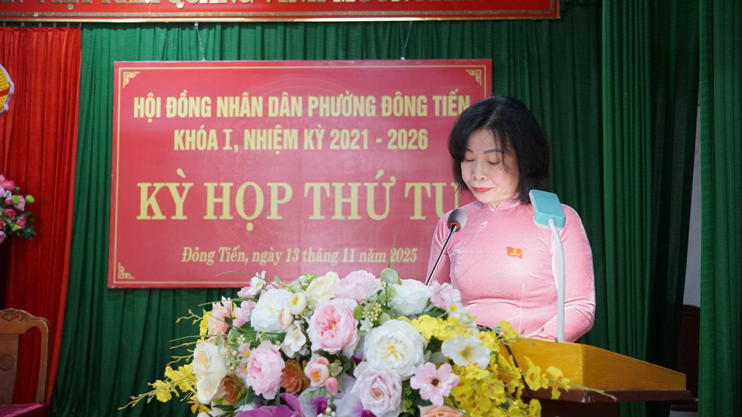 Hội đồng nhân dân phường Đông Tiến khóa I nhiệm kỳ 2021–2026 tổ chức kỳ họp thứ tư