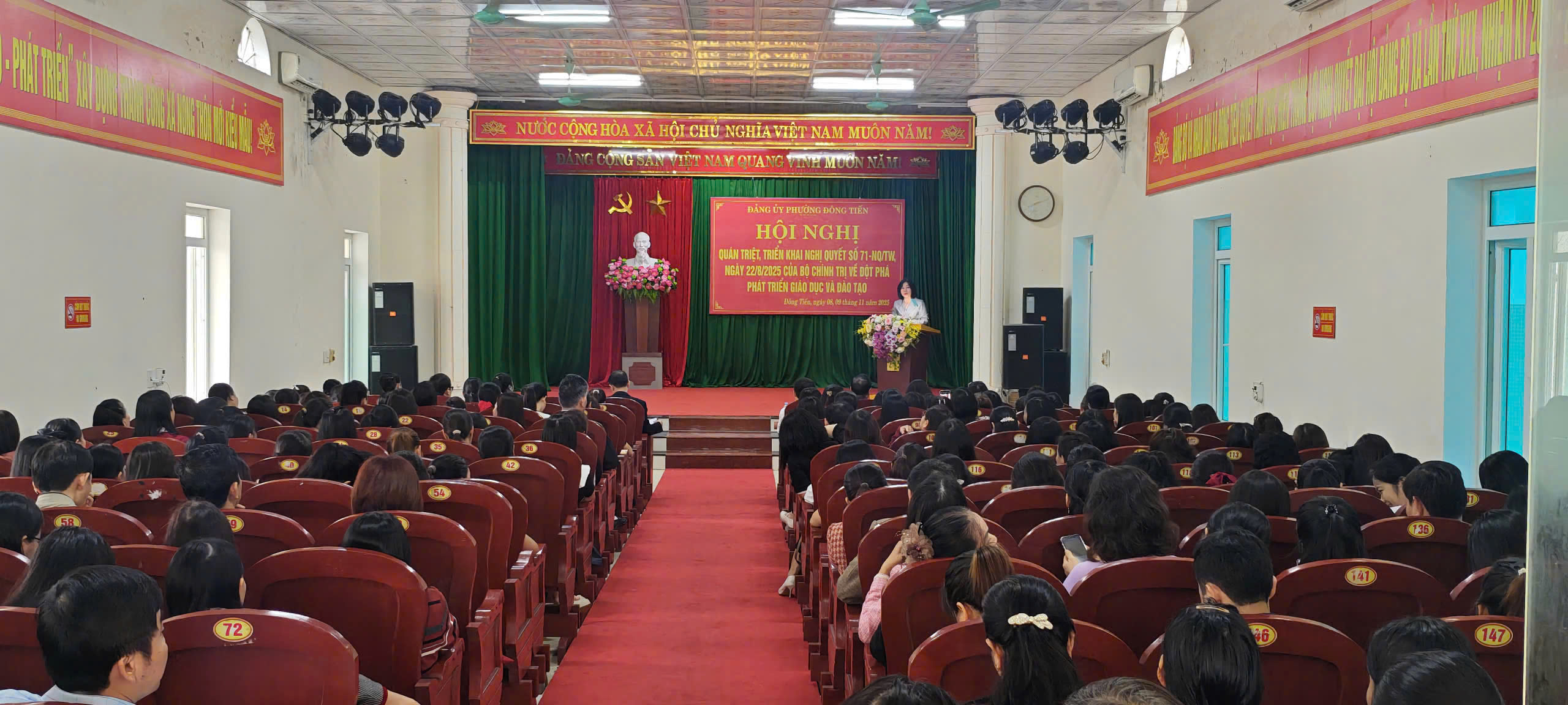 Đảng ủy phường Đông Tiến tổ chức hội nghị quán triệt, triển khai Nghị quyết số 71-NQ/TW