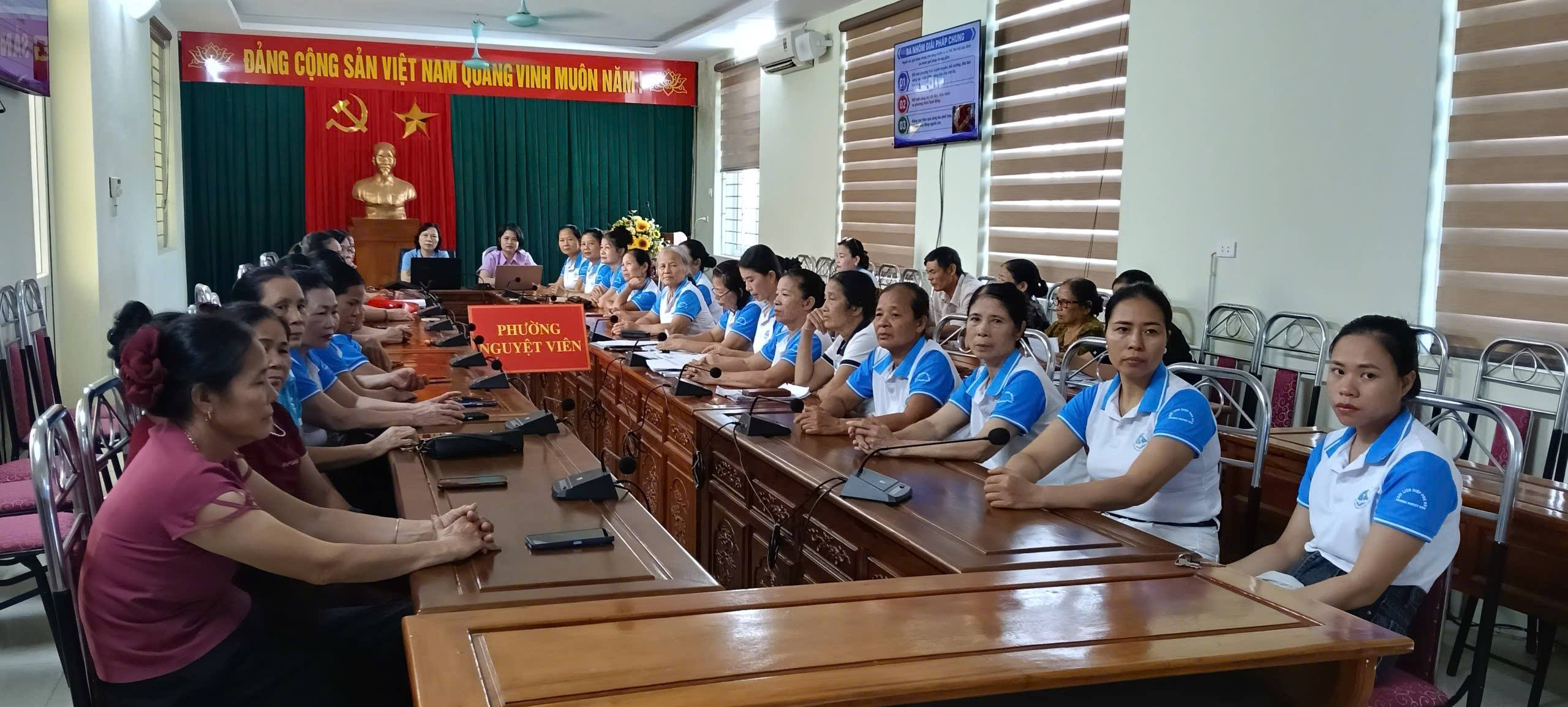 Hội Phụ nữ Nguyệt Viên dự Hội nghị quán triệt, triển khai Nghị quyết Đại hội, Đại biểu phụ nữ toàn quốc lần thứ XIV