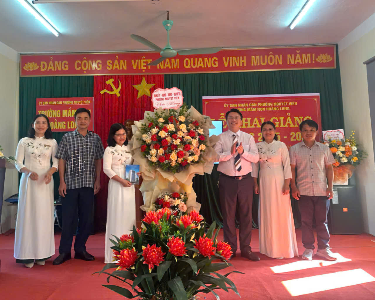 Trường Mầm non Hoằng Long tưng bừng khai giảng năm học mới 2025 – 2026