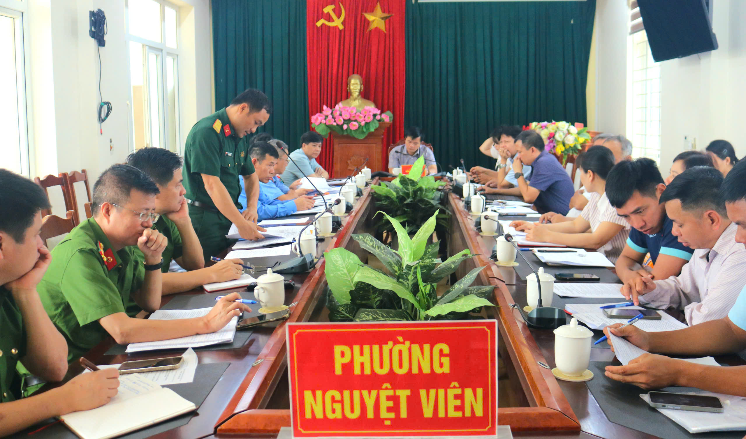 Nguyệt Viên tổng kết công tác phòng thủ dân sự năm 2025, triển khai nhiệm vụ năm 2026