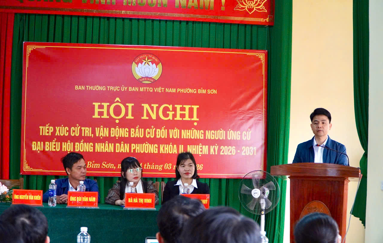 Ứng cử viên Đại biểu HĐND phường tiếp xúc cử tri, vận động bầu cử tại đơn vị bầu cử số 5