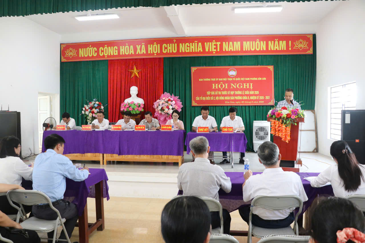 Tổ đại biểu HĐND số 2 tiếp xúc cử tri trước kỳ họp thường lệ giữa năm 2026.