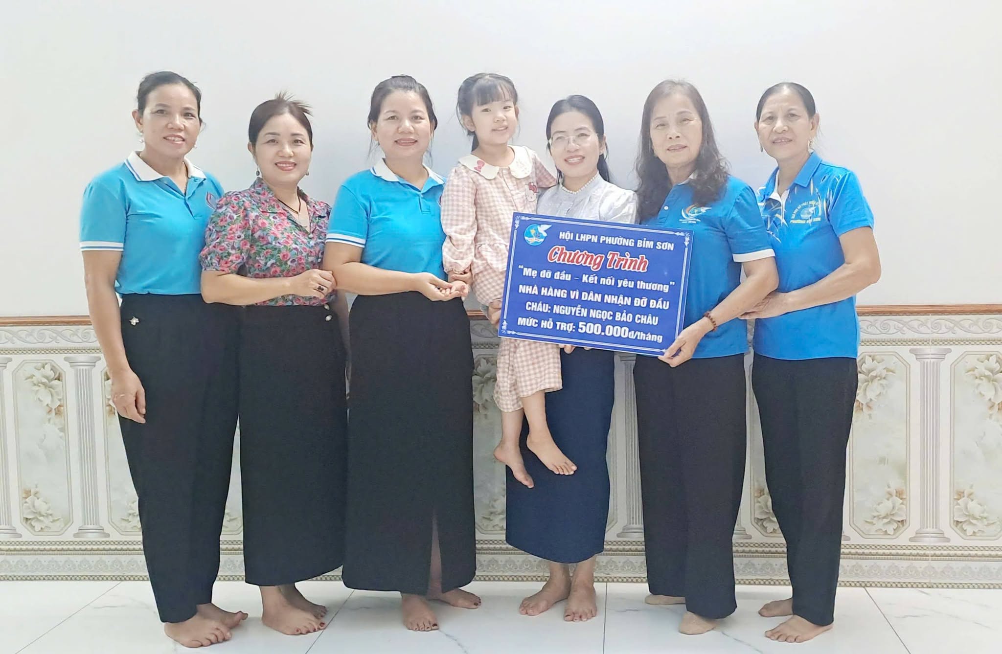 HỘI LHPN PHƯỜNG BỈM SƠN KẾT NỐI ĐỠ ĐẦU TRẺ MỒ CÔI