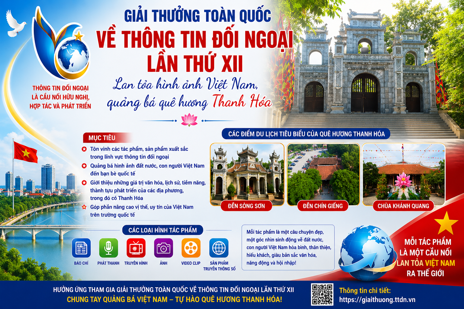 Giải thưởng toàn quốc về thông tin đối ngoại lần thứ XII: Lan tỏa hình ảnh Việt Nam, quảng bá quê hương Thanh Hóa