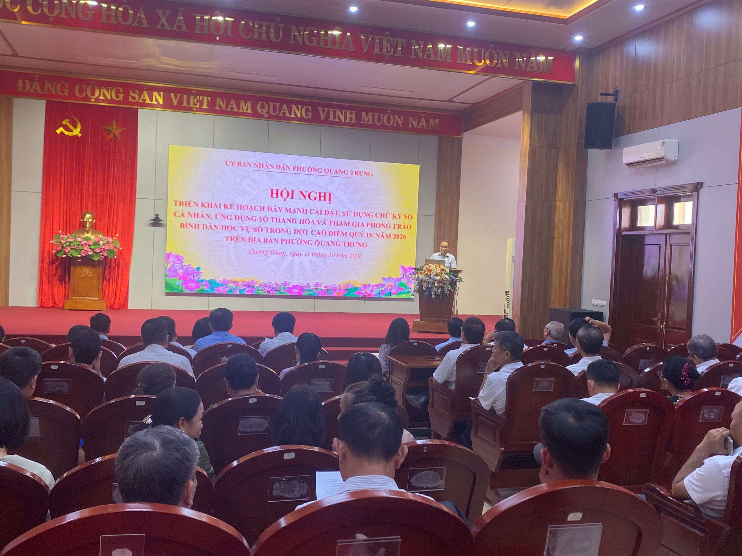 Phường Quang Trung triển khai đợt cao điểm về Chuyển đổi số Quý IV năm 2026