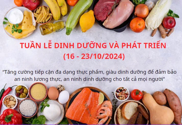 Bài truyền thông tuần lễ dinh dưỡng và phát triển