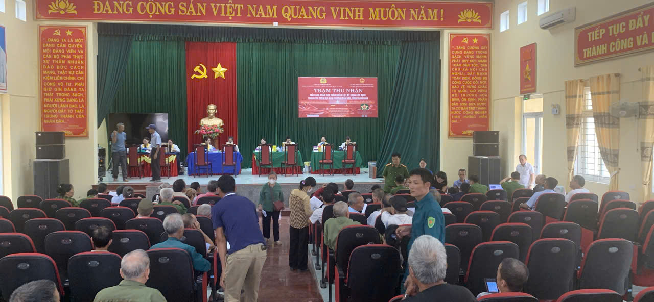 CÔNG AN PHƯỜNG TÂN DÂN THU MẪU ADN PHỤC VỤ GIÁM ĐỊNH DANH TÍNH LIỆT SĨ