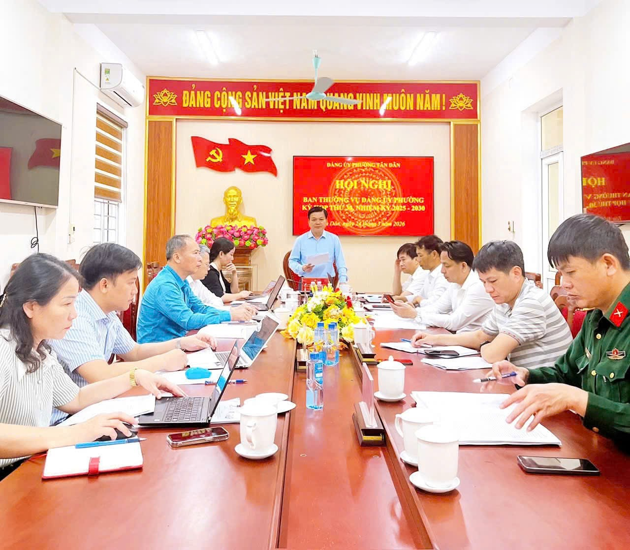 HỘI NGHỊ BAN THƯỜNG VỤ ĐẢNG ỦY PHƯỜNG TÂN DÂN KỲ HỌP THỨ 30, NHIỆM KỲ 2025 - 2030