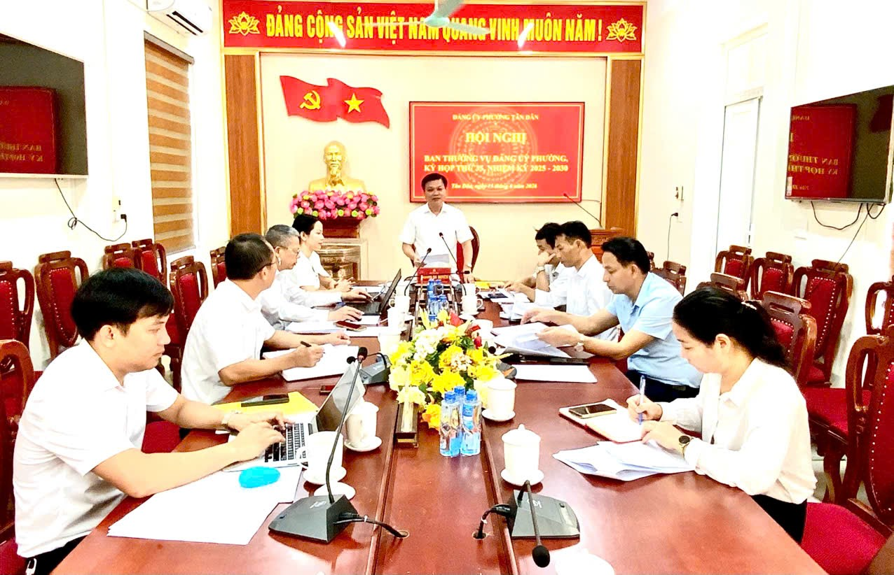 Hội Nghị Ban Thường Vụ Đảng Ủy Phường Tân Dân Kỳ Họp Thứ 35, Nhiệm Kỳ 2025 - 2030