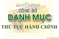  công bố thủ tục hành chính nội bộ mới ban hành trong lĩnh vực Nhà ở thuộc phạm vi, chức năng quản lý của Sở Xây dựng tỉnh Thanh Hóa