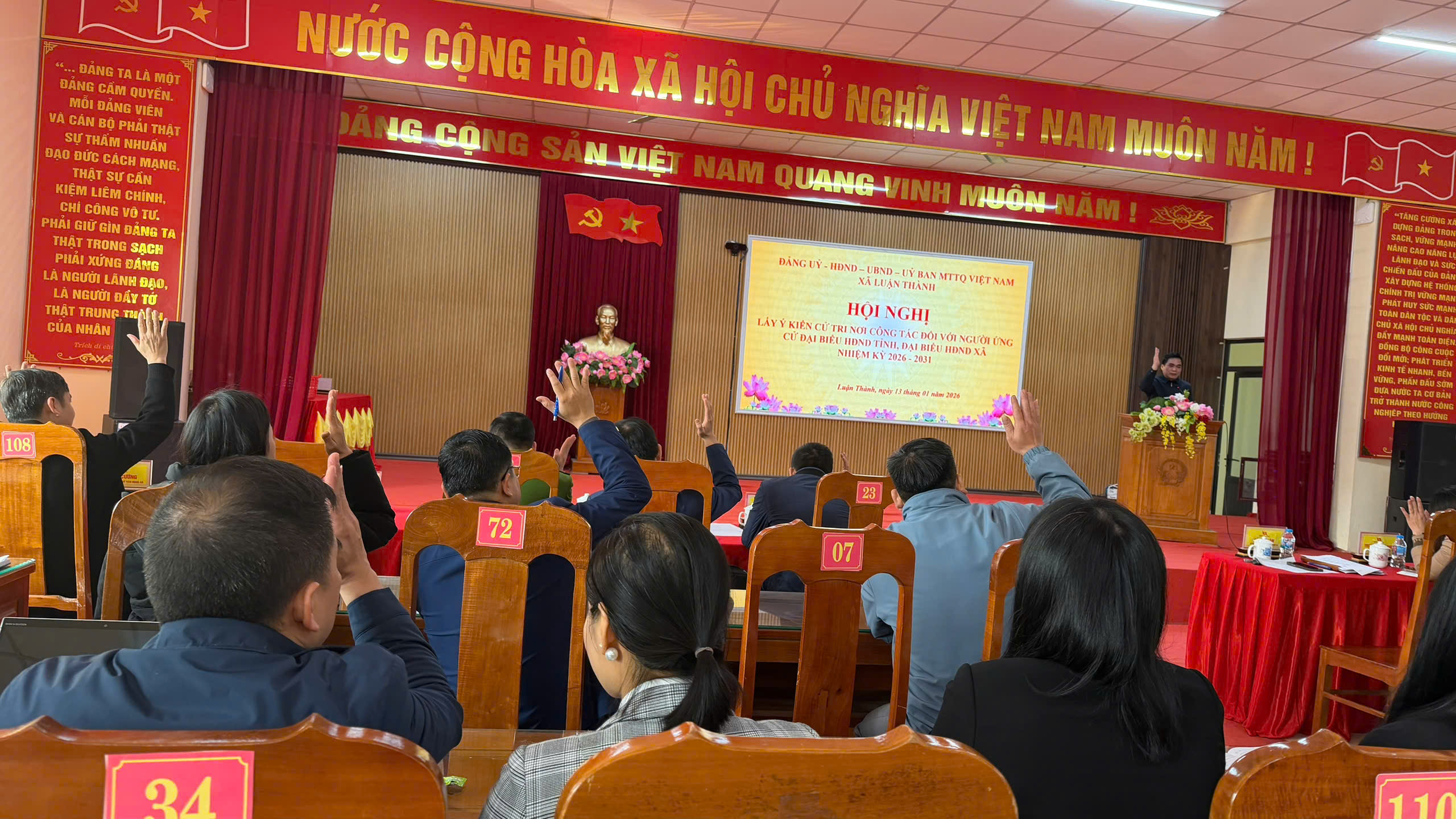 Hội nghị lấy ý kiến cử tri nơi công tác đối với người ứng cử đại biểu HĐND tỉnh và đại biểu HĐND xã