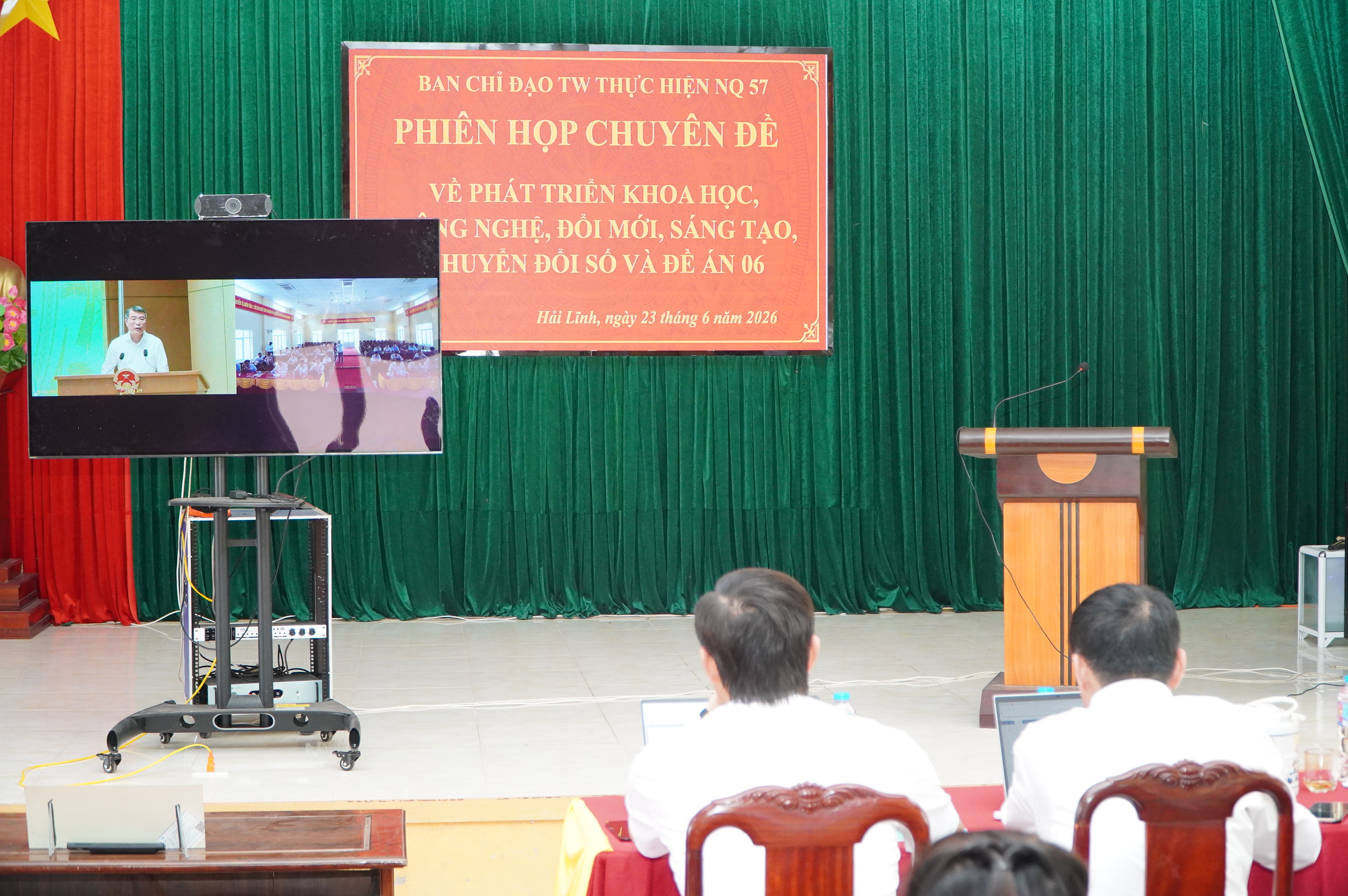 PHƯỜNG HẢI LĨNH THAM DỰ PHIÊN HỌP TRỰC TUYẾN VỀ PHÁT TRIỂN KHOA HỌC, CÔNG NGHỆ, ĐỔI MỚI SÁNG TẠO VÀ CHUYỂN ĐỔI SỐ