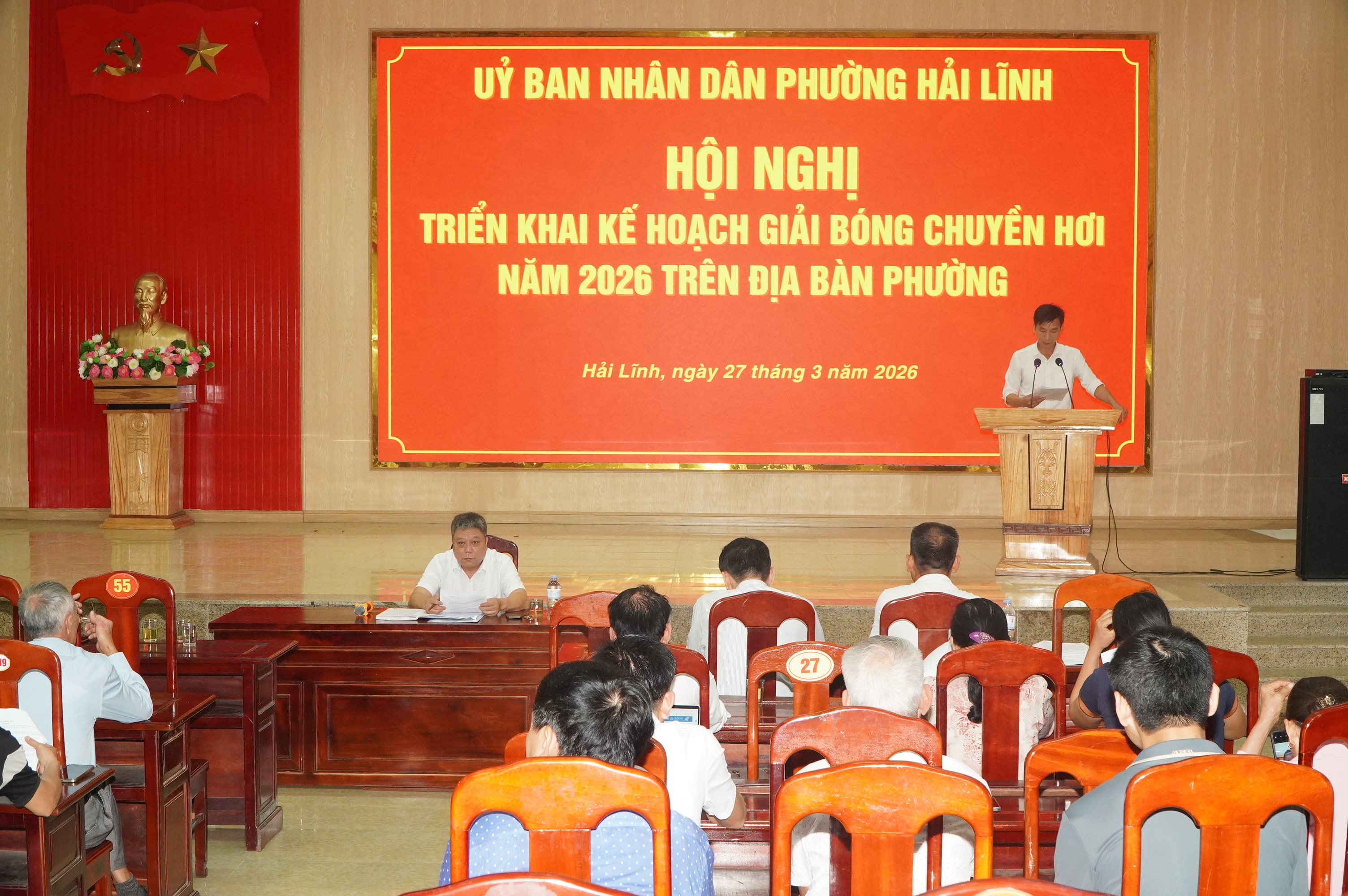 Phường Hải Lĩnh triển khai kế hoạch tổ chức Giải bóng chuyền hơi năm 2026