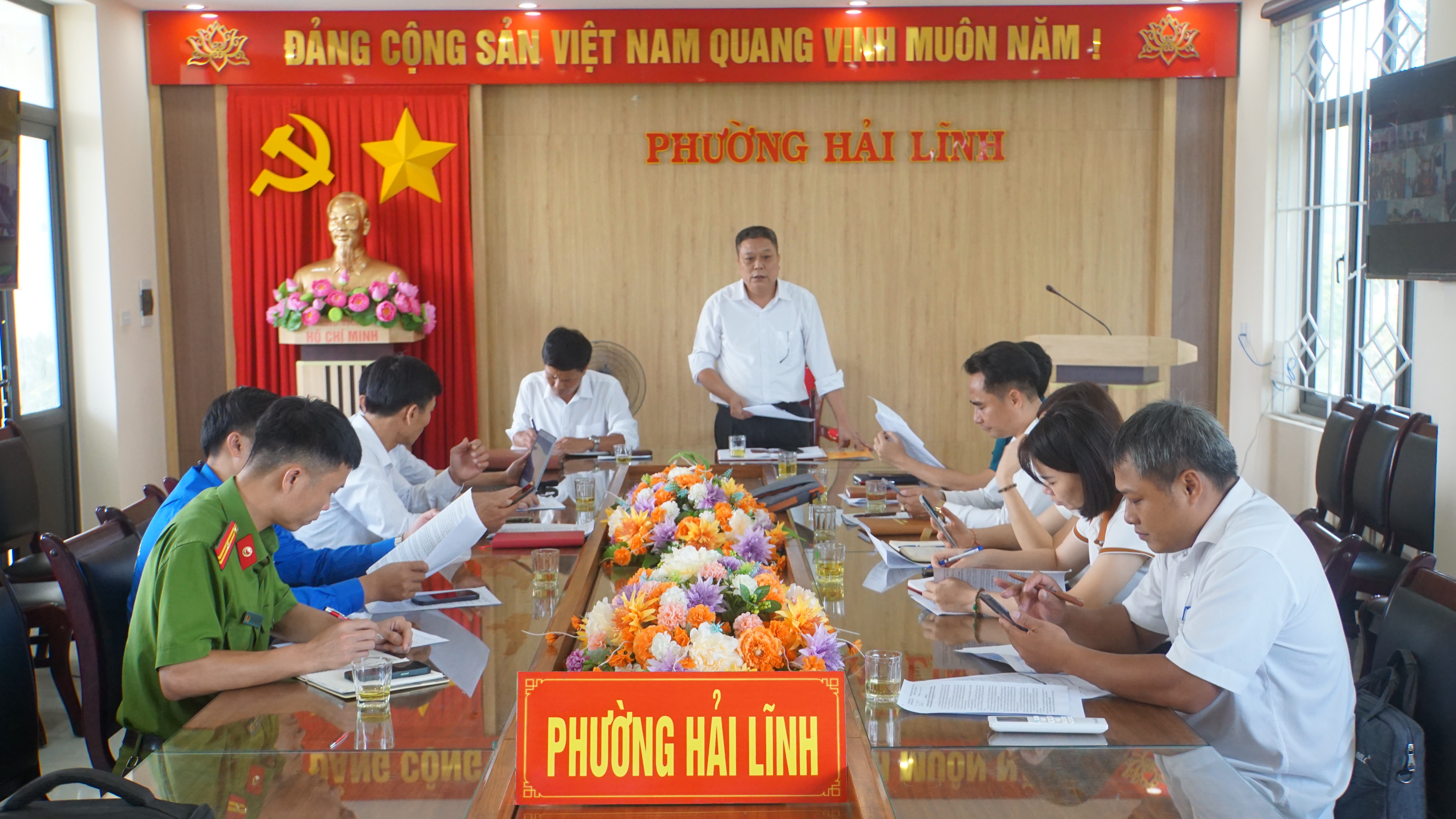 Phường Hải Lĩnh tổ chức hội nghị xây dựng Kế hoạch phối hợp tổ chức ra quân tổng vệ sinh môi trường khu vực ven biển.