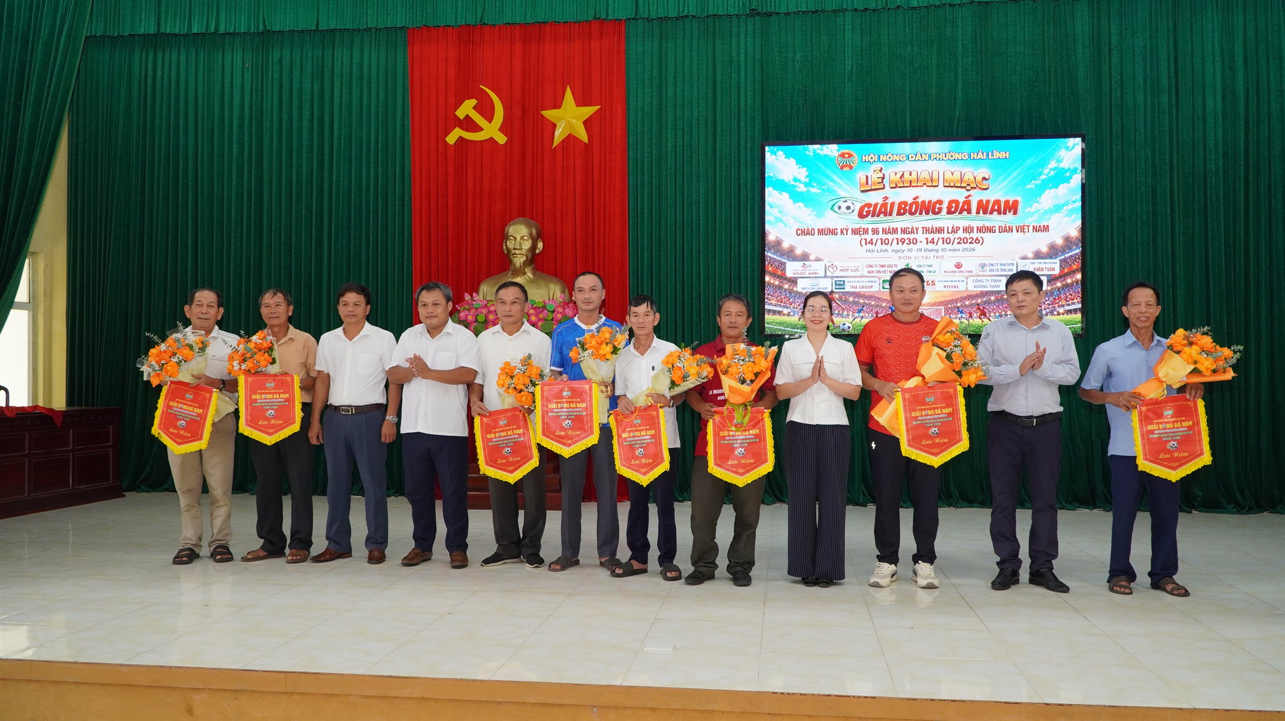 PHƯỜNG HẢI LĨNH KHAI MẠC GIẢI BÓNG ĐÁ NAM HỘI NÔNG DÂN LẦN THỨ NHẤT NĂM 2026