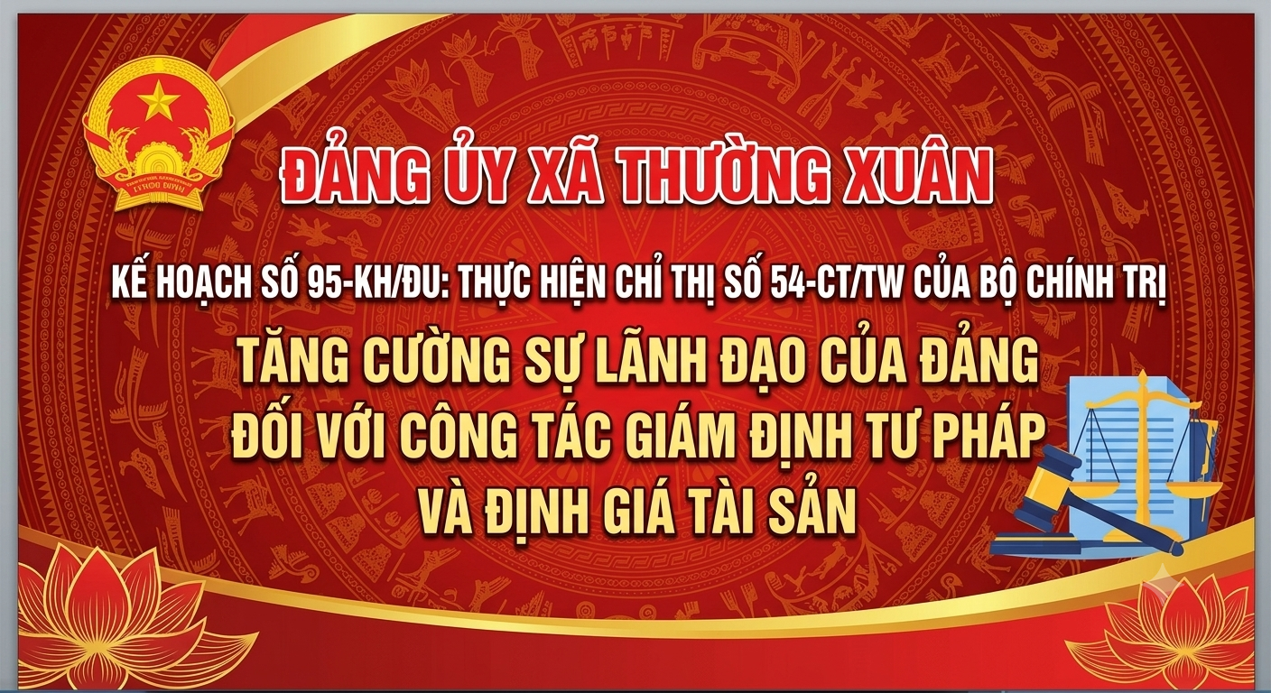 KẾ HOẠCH Thực hiện Chỉ thị số 54-CT/TW ngày 30/11/2025 của Bộ Chính trị về tăng cường sự lãnh đạo của Đảng đối với công tác giám định tư pháp và định giá tài sản