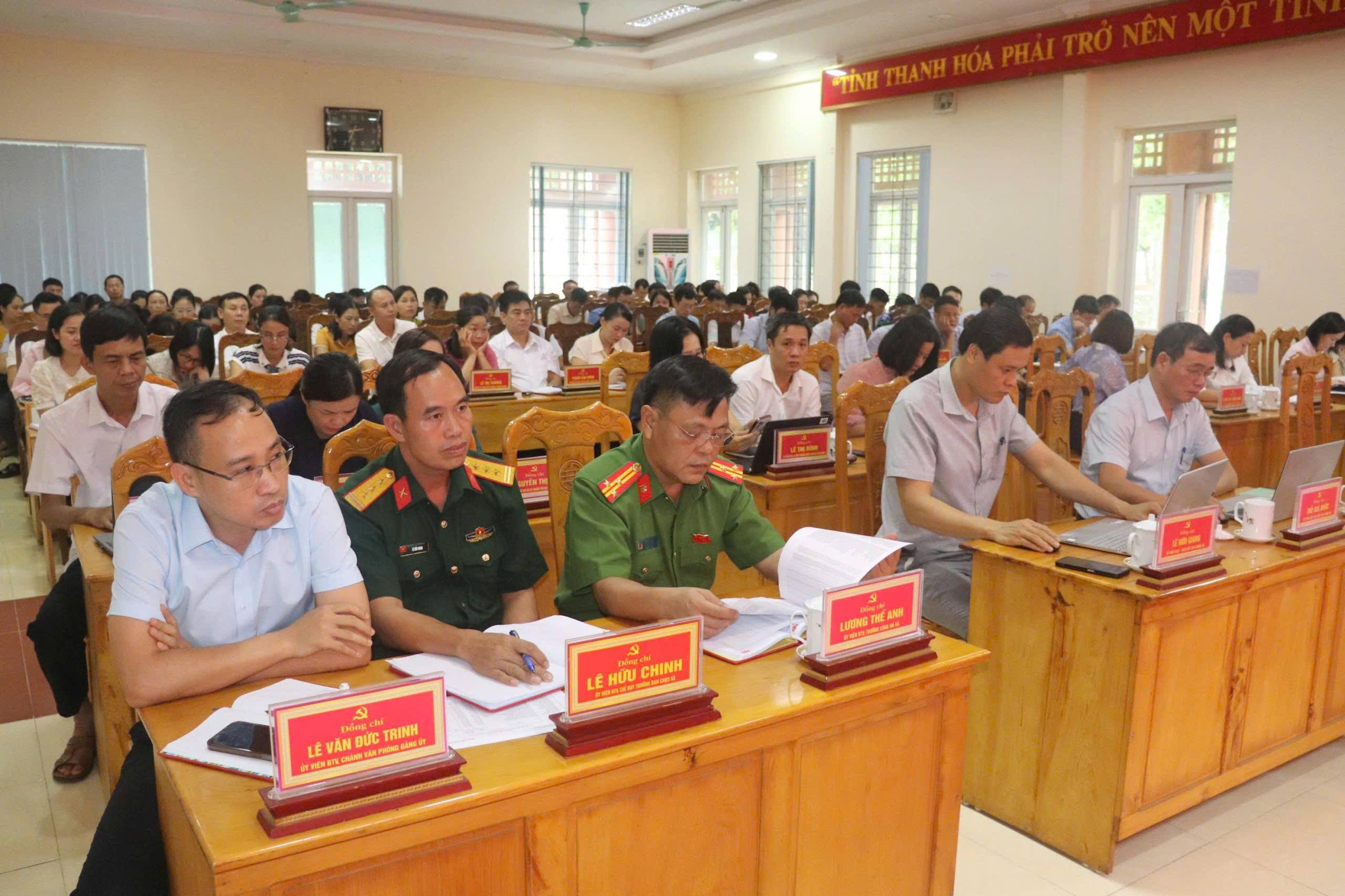Đảng ủy xã Thường Xuân sơ kết hoạt động Ban công tác 35 trong 6 tháng đầu năm 2026