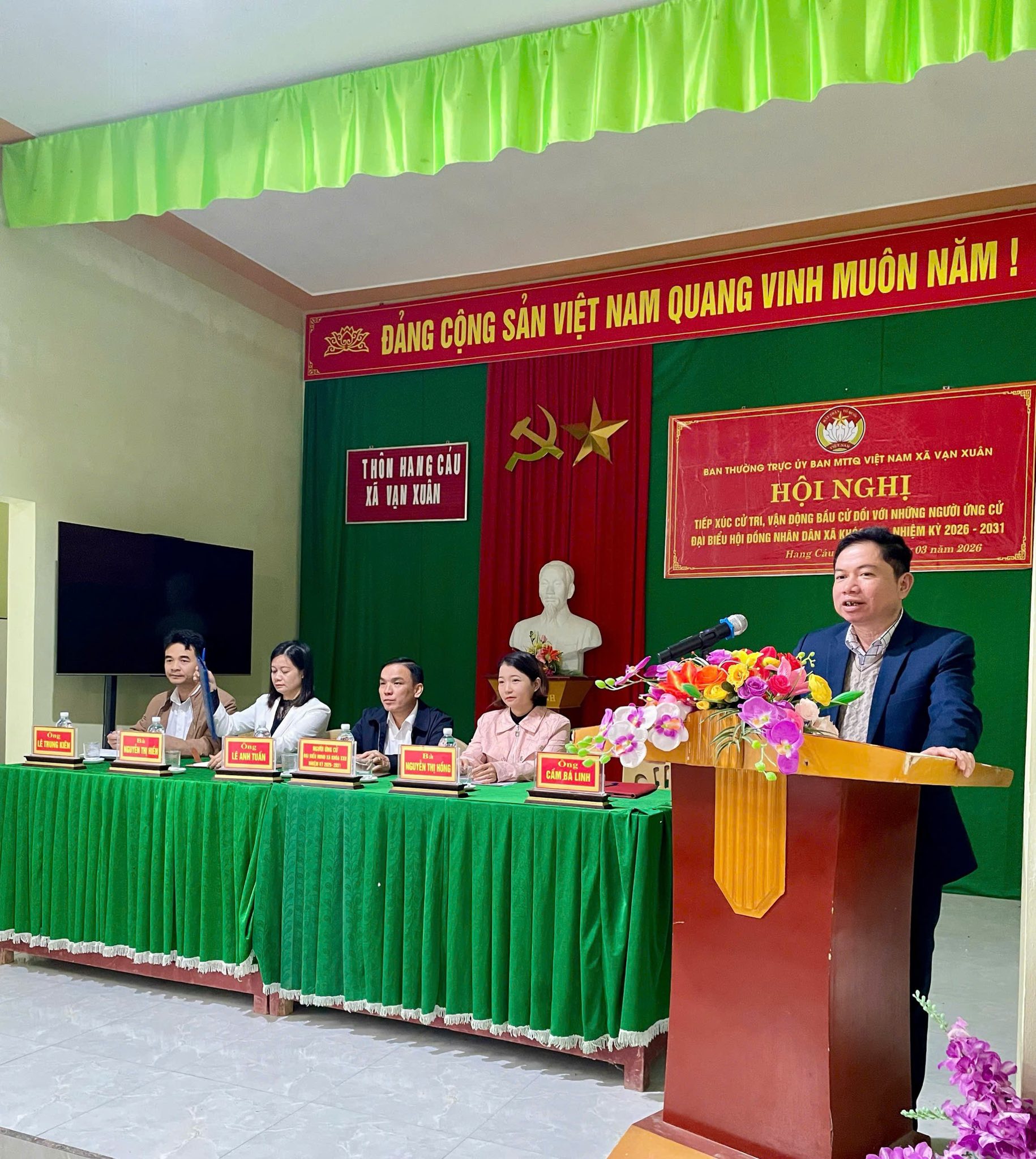 Xã Vạn Xuân hoàn thành tổ chức hội nghị tiếp xúc cử tri, vận động bầu cử đại biểu HĐND xã khóa XXII, nhiệm kỳ 2026 – 2031