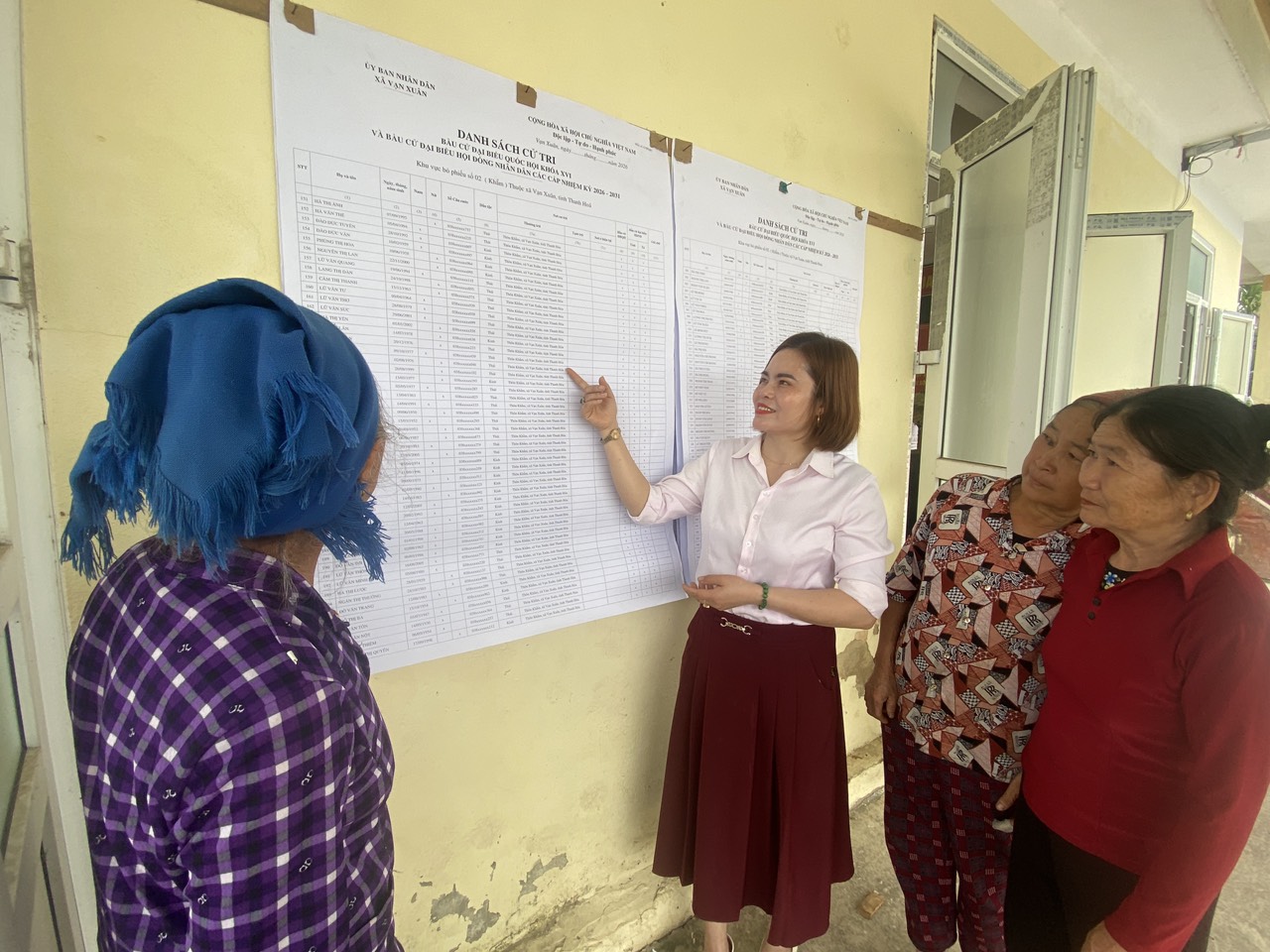 Triển khai thực hiện công tác bầu cử trên địa bàn xã đảm bảo đúng tiến độ. 