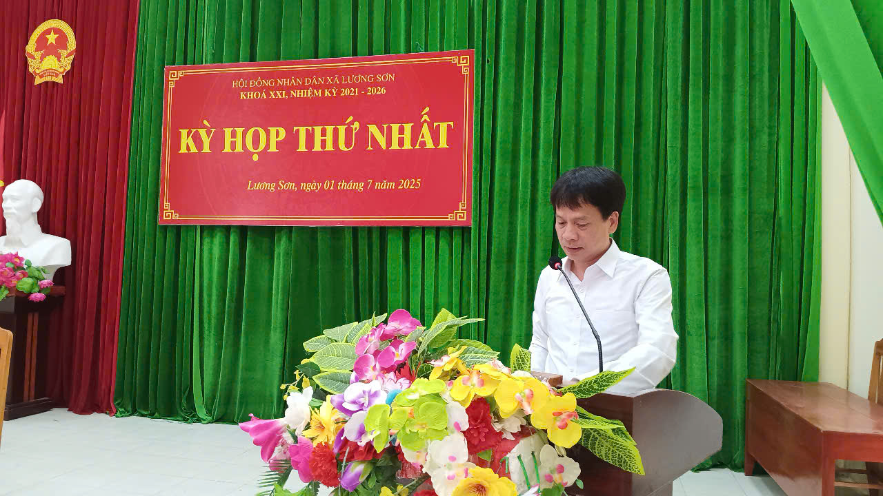 Kỳ họp thứ nhất, HĐND xã Lương Sơn khóa 21, nhiệm kỳ 2021-2026
