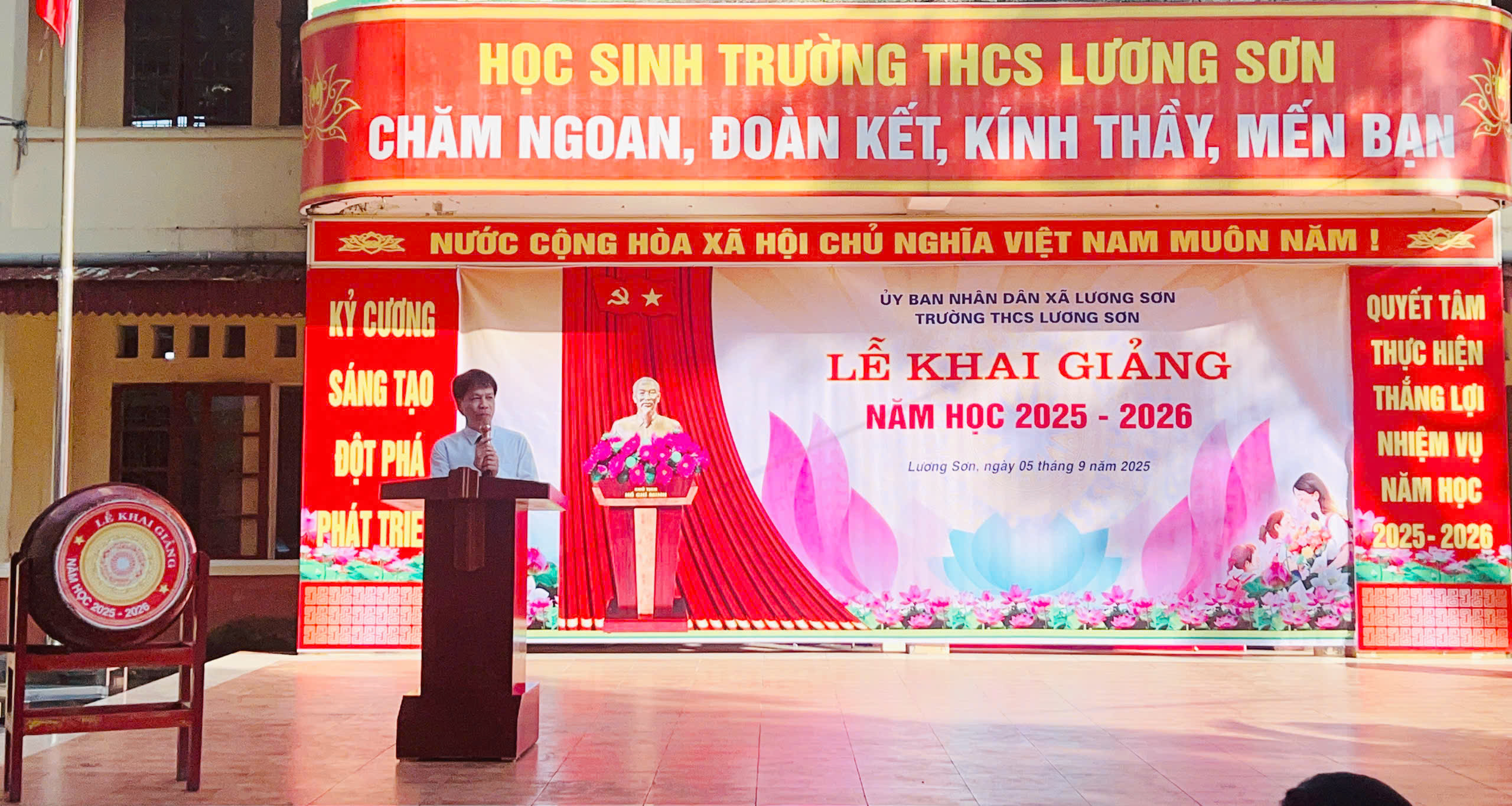 Các trường học trên địa bàn xã Lương Sơn tưng bừng khai giảng năm học mới 2025- 2026
