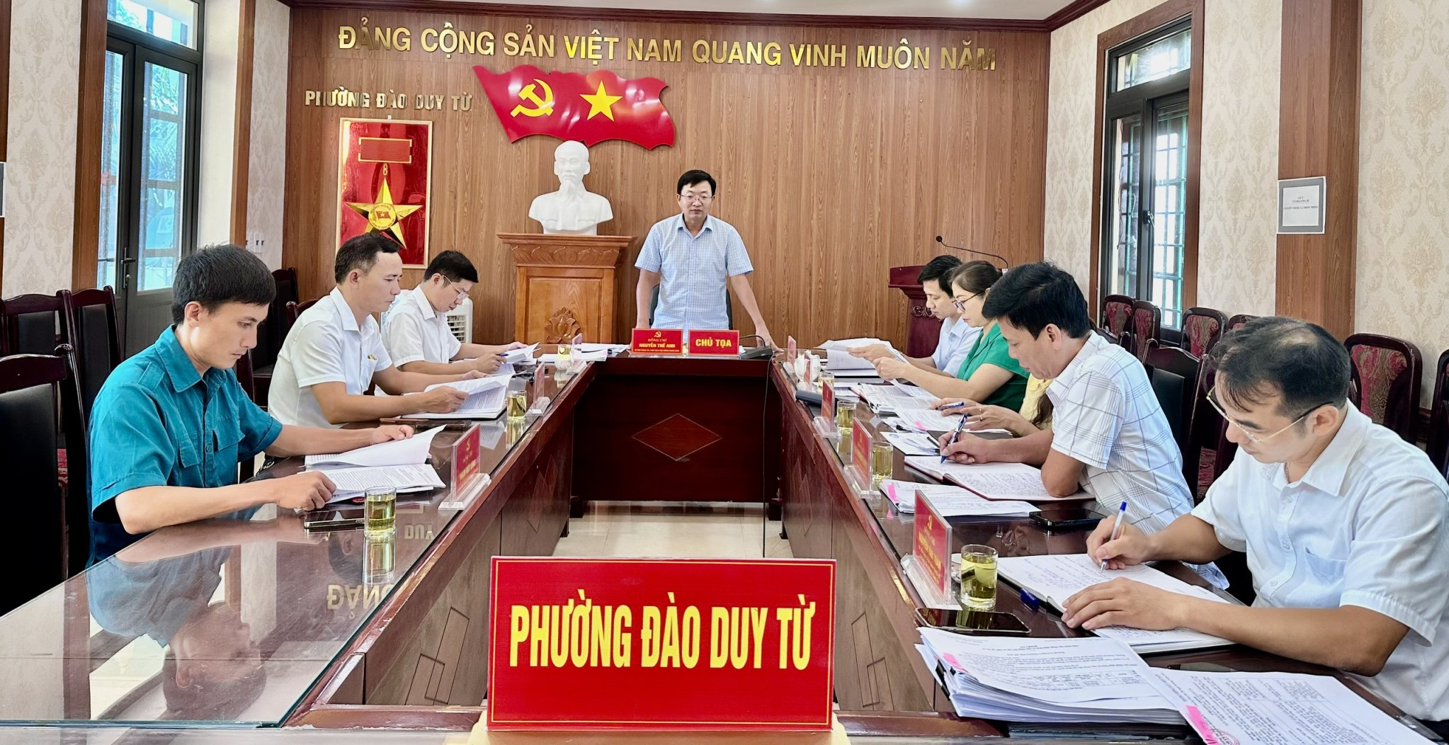 Hội nghị Ban Thường vụ Đảng uỷ tháng 8, triển khai nhiệm vụ tháng 9