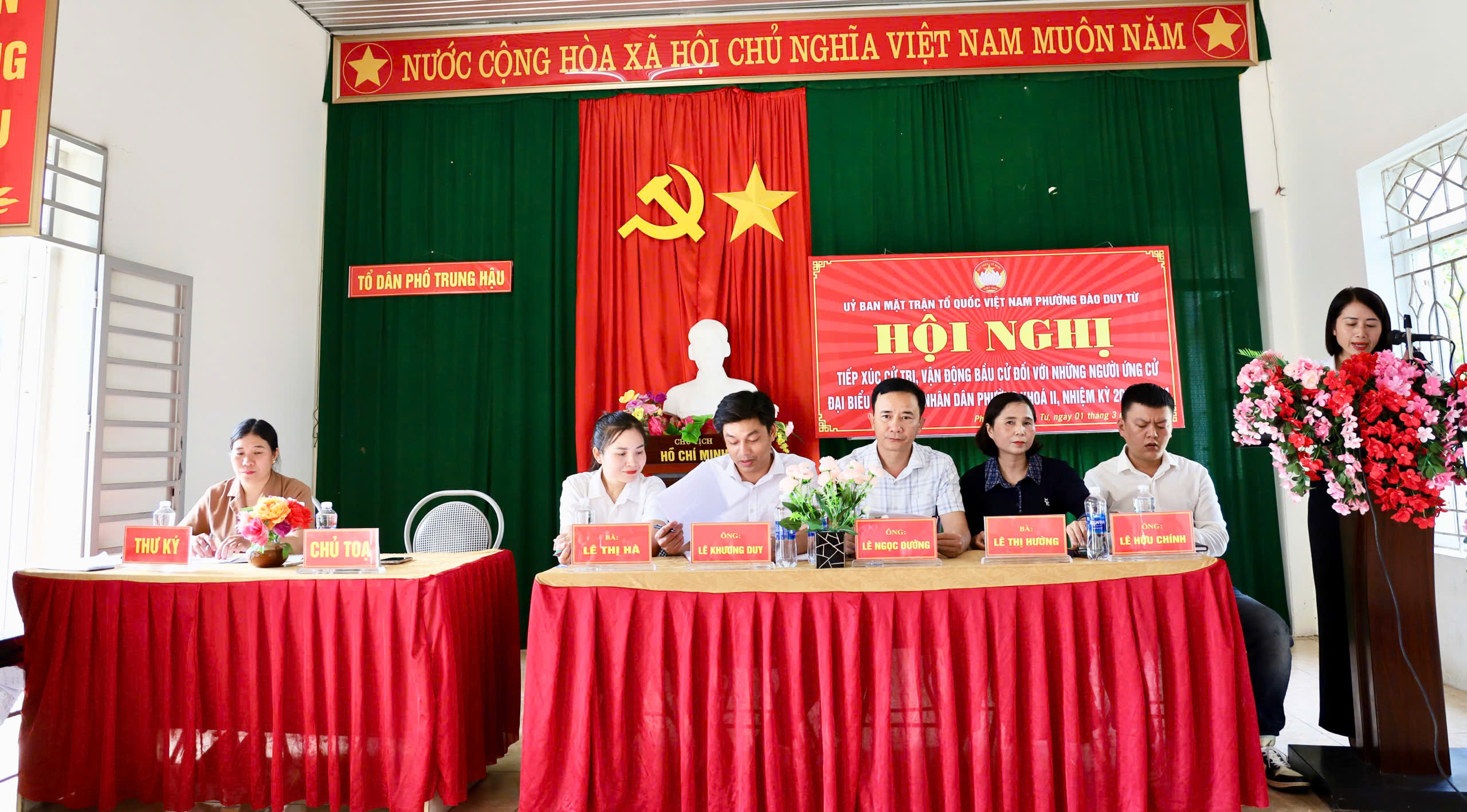 UỶ BAN MTTQ PHƯỜNG TỔ CHỨC HỘI NGHỊ TIẾP XÚC CỬ TRI, VẬN ĐỘNG BẦU CỬ ĐẠI BIỂU HĐND PHƯỜNG KHÓA II, NHIỆM KỲ 2026 – 2031 TẠI ĐƠN VỊ BẦU CỬ SỐ 3.