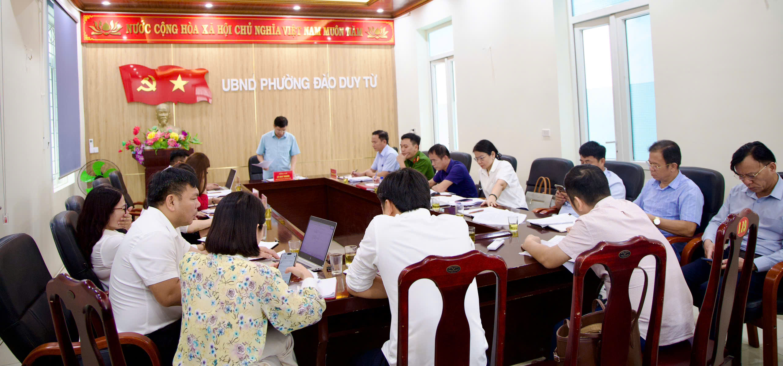 UBND phường Đào Duy Từ tổ chức hội nghị phiên thường kỳ tháng 4/2026. 