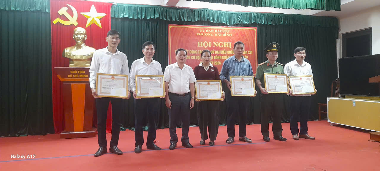 Uỷ ban bầu cử phường Hải Bình tổ chức tổng kết công tác bầu cử đại biểu Quốc hội khoá XVI và đại biểu HĐND các cấp nhiệm kỳ 2026-2031.