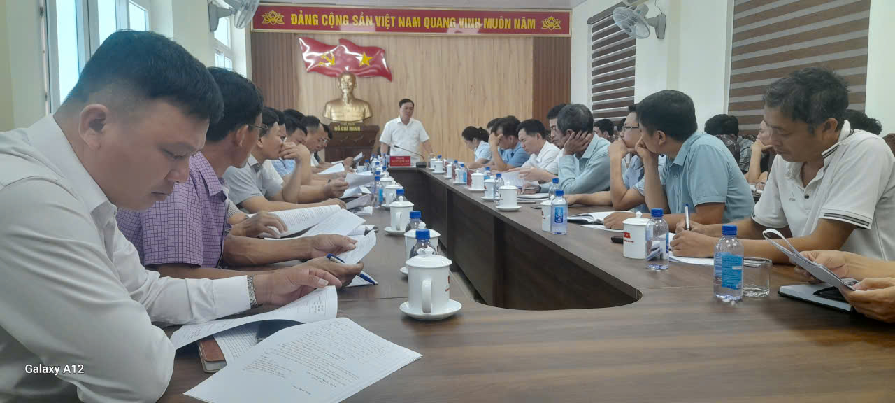 Thường trực Đảng uỷ phường Hải Bình tổ chức Hội nghị cho ý kiến vào Phương án sắp xếp tổ dân phố trên địa bàn phường.