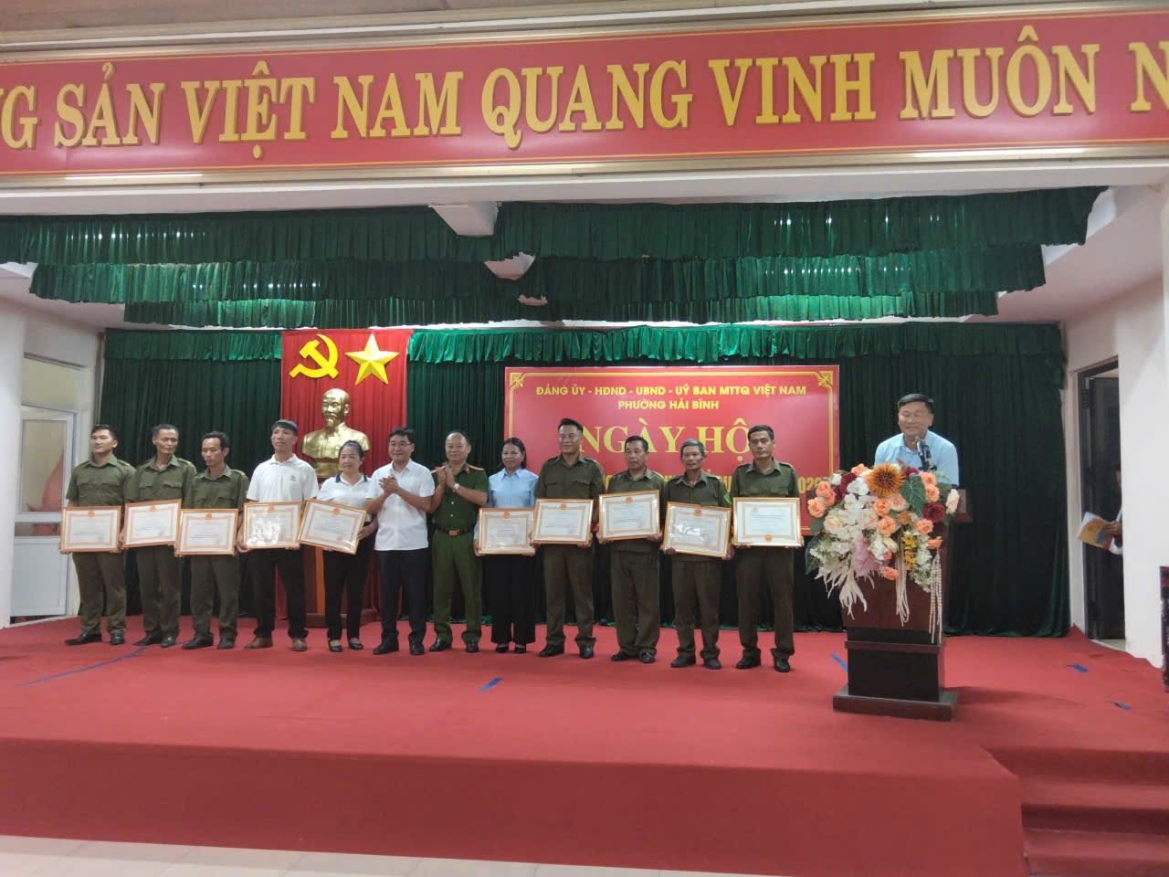 UBND phường Hải Bình đã long trọng tổ chức ngày Hội toàn dân bảo vệ An ninh Tổ quốc năm 2026.