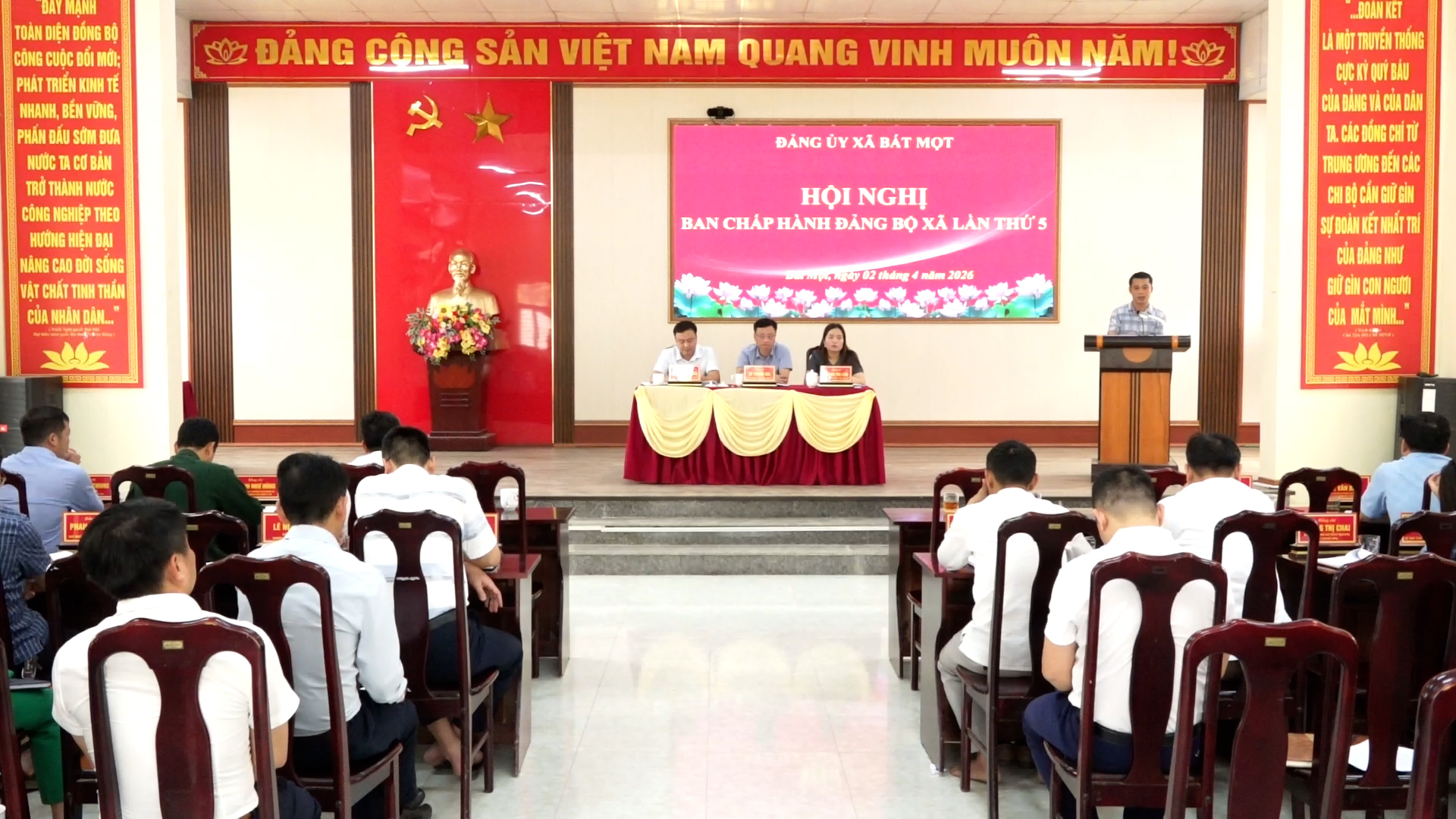 ĐẢNG ỦY XÃ BÁT MỌT TỔ CHỨC HỘI NGHỊ BAN CHẤP HÀNH ĐẢNG BỘ XÃ LẦN THỨ 5 KHÓA I, NHIỆM KỲ 2025-2030