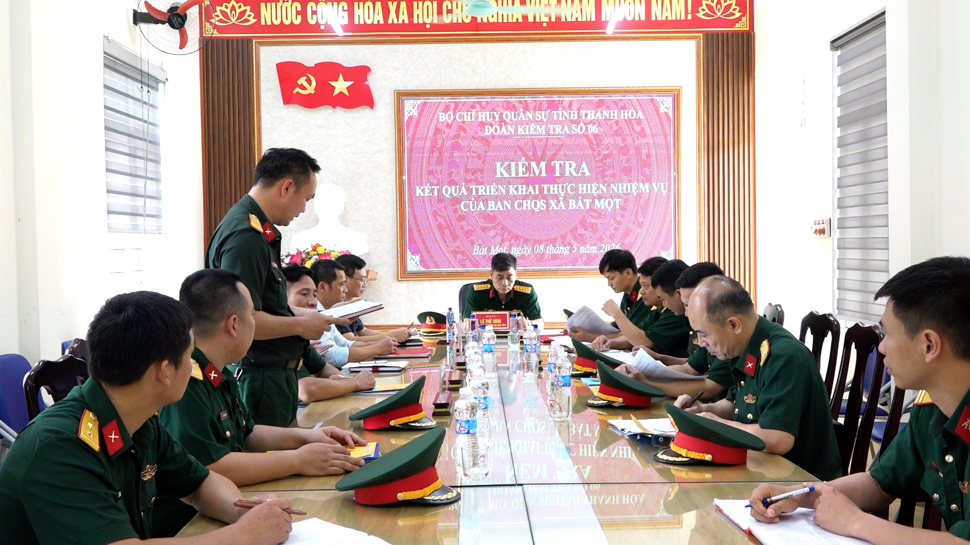 Sáng ngày 08/5/2026, Đoàn kiểm tra số 06 thuộc Bộ Chỉ huy Quân sự tỉnh Thanh Hóa 