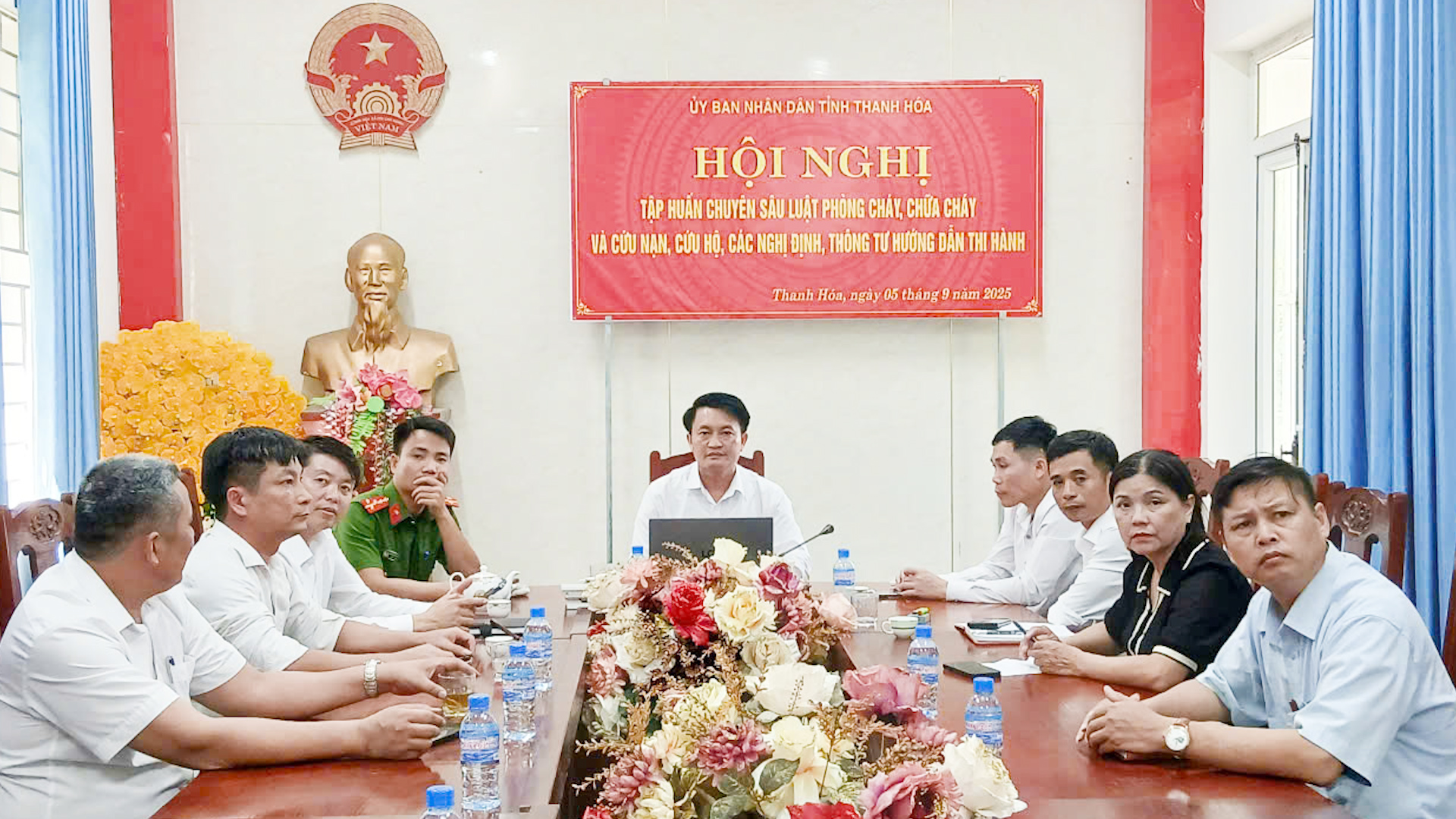 UBND TỈNH THANH HÓA TỔ CHỨC HỘI NGHỊ TẬP HUẤN CHUYÊN SÂU VỀ PHÒNG CHÁY, CHỮA CHÁY VÀ CỨU NẠN, CỨU HỘ