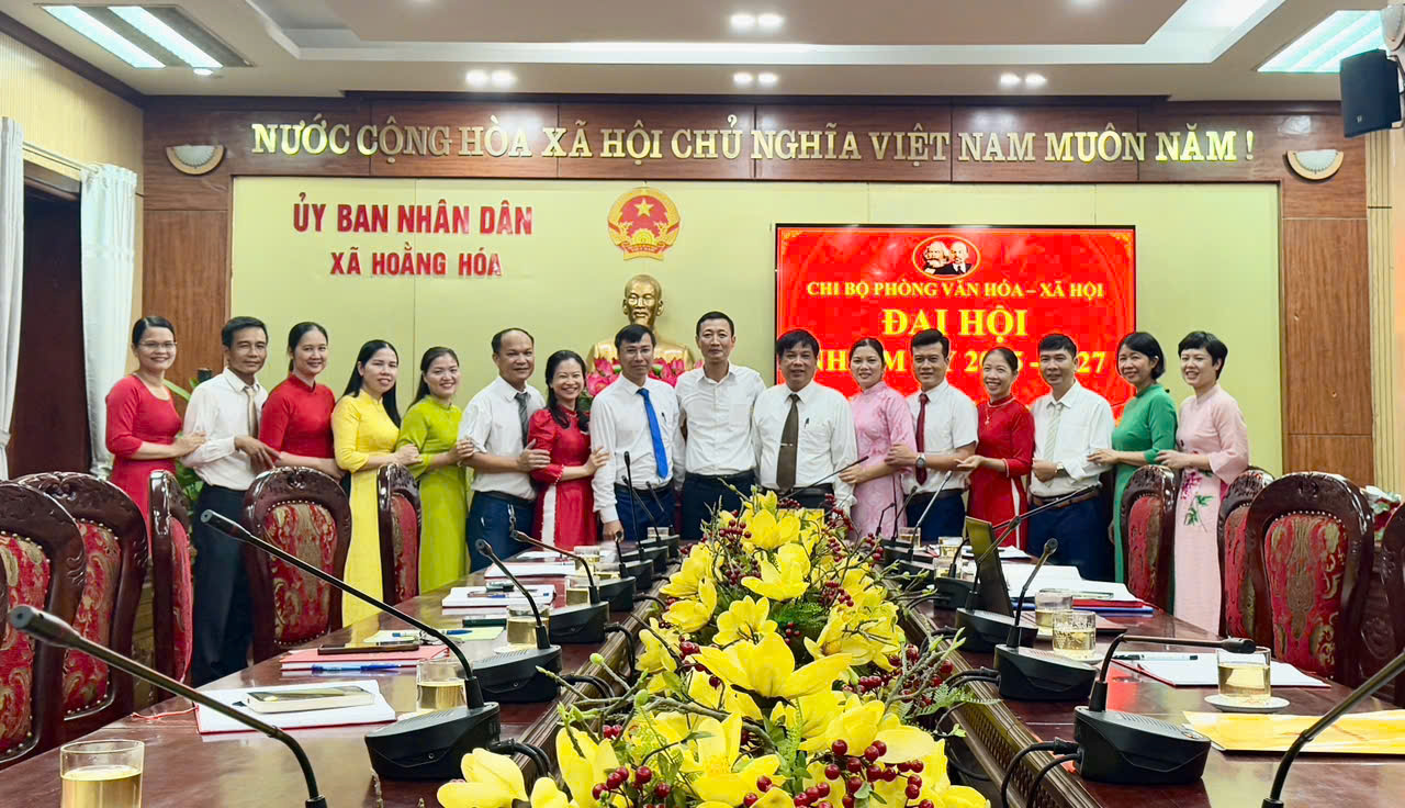 CHÚC MỪNG THÀNH CÔNG ĐẠI HỘI CÁC CHI BỘ TRỰC THUỘC ĐẢNG BỘ CƠ QUAN XÃ HOẰNG HOÁ