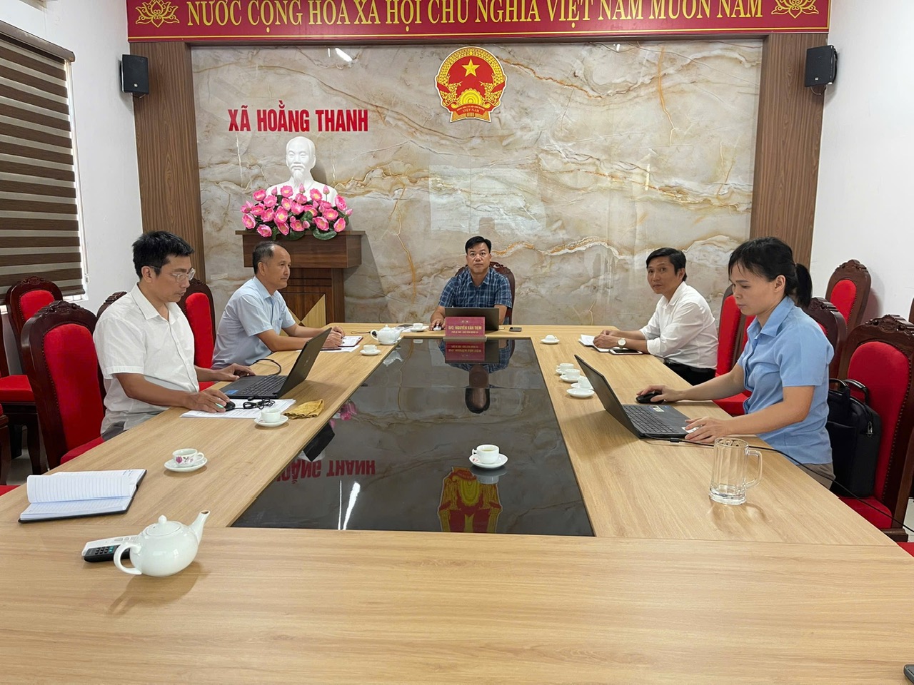 CHUNG TAY THỰC HIỆN TỐT CÔNG TÁC GIẢI PHÓNG MẶT BẰNG VÌ SỰ PHÁT TRIỂN CỦA XÃ HOẰNG THANH